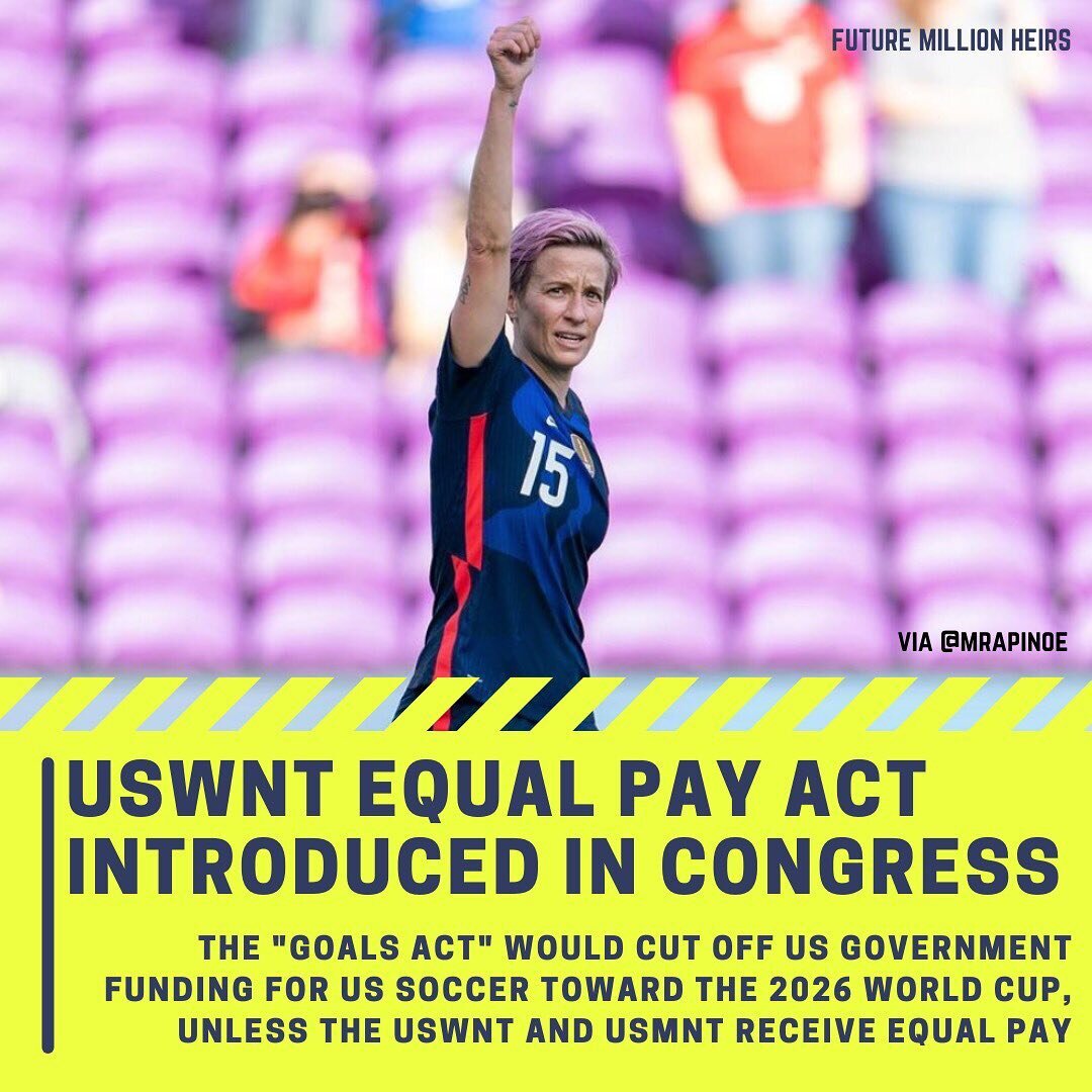 This is about to be the best episode of The West Wing yet 🍿

Making good on President Biden&rsquo;s promise to the USWNT/threat to US Soccer, Congresswomen Doris Matsui and Rosa DeLauro introduced the Give Our Athletes Level Salaries - GOALS (💞lovi