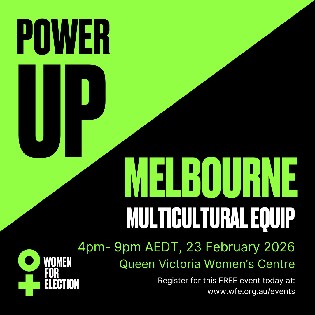 The Women for Election EQUIP: MULTI-CULTURAL Candidate Training 