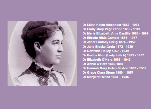 Dr Constance Stone 1856-1902