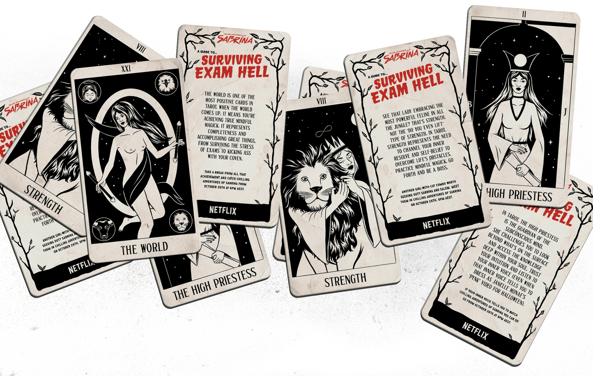 Tarot Cards, part of gift boxes given to micro influencers