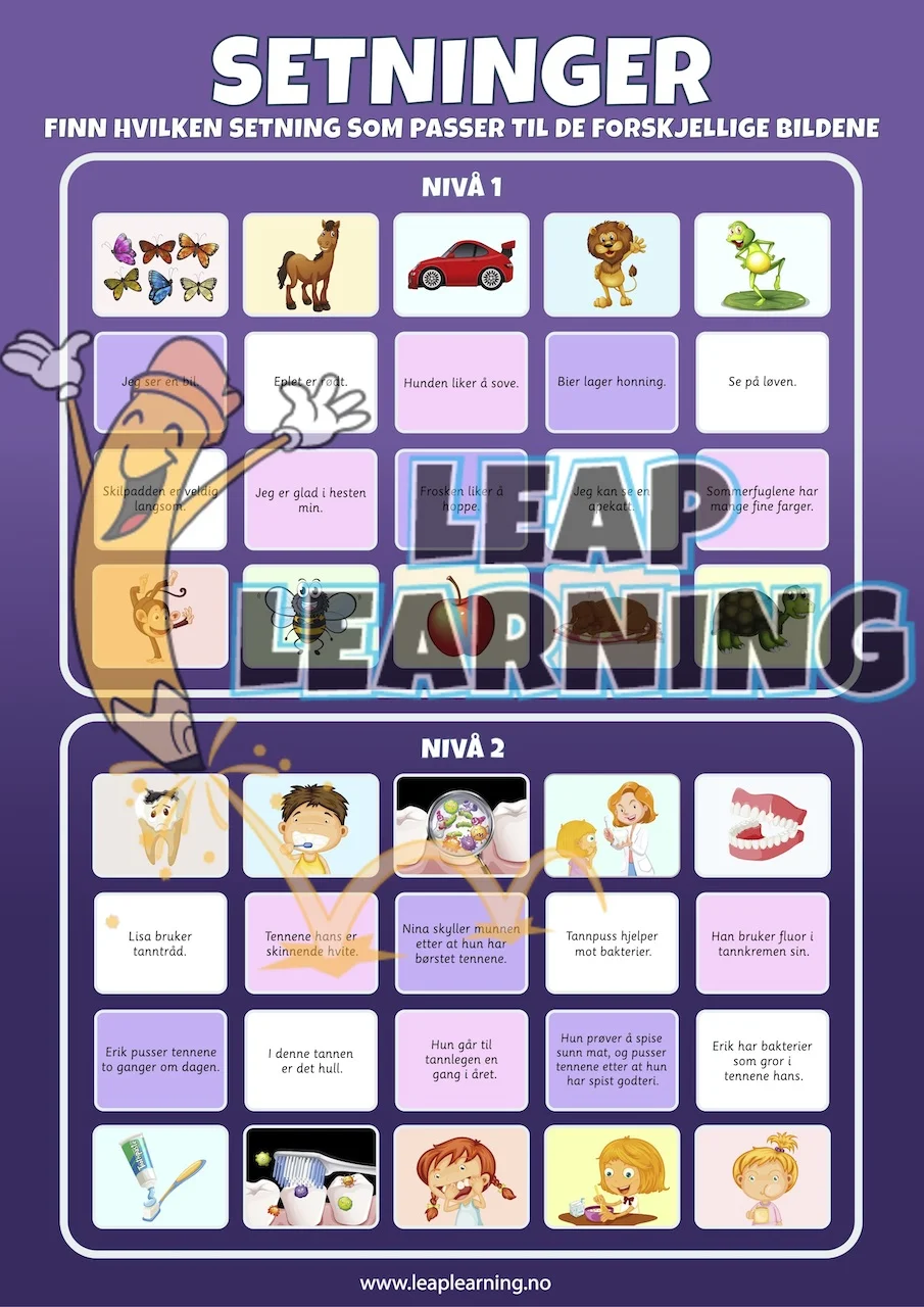 Plakat: Setninger (pdf)