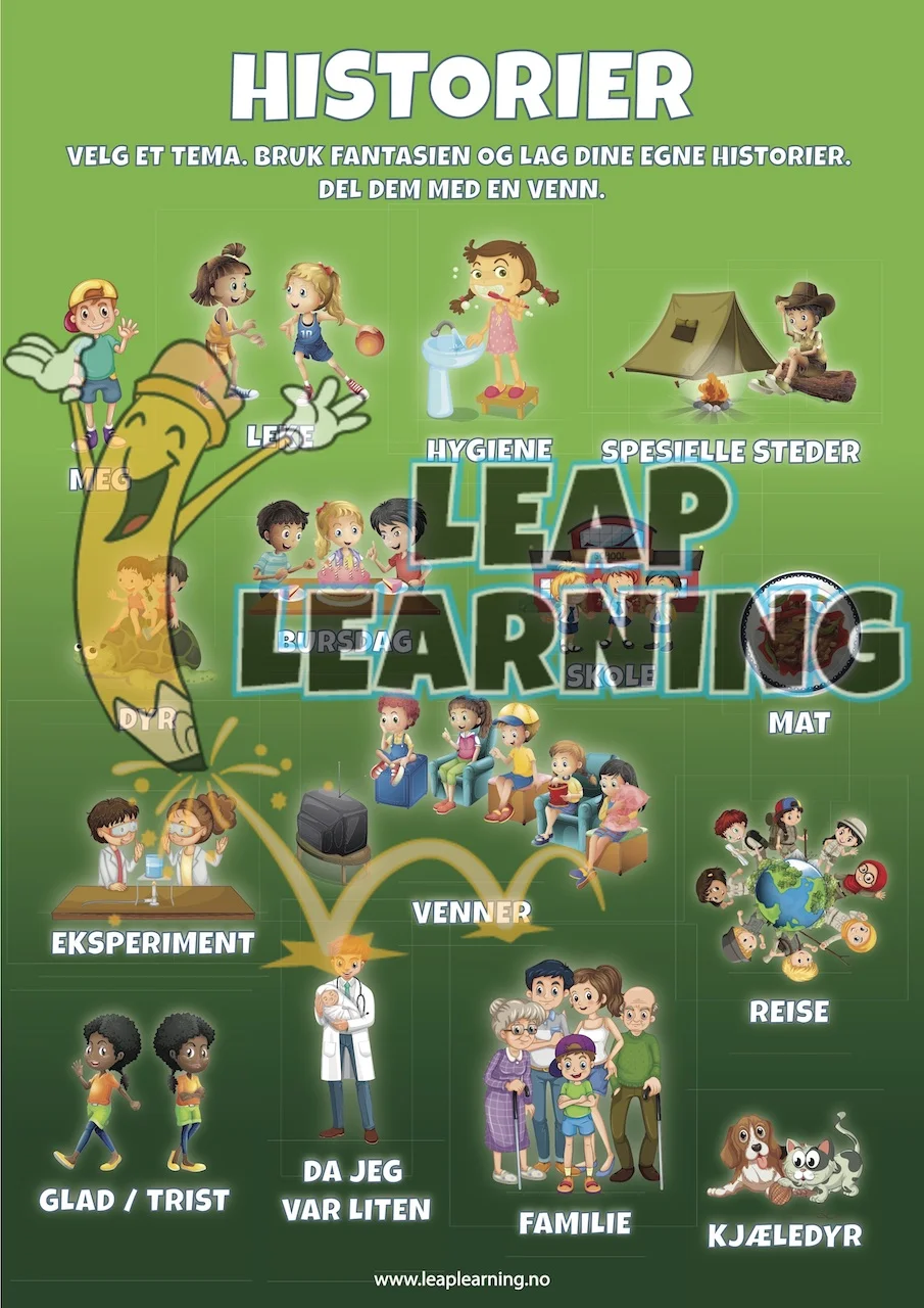 Plakat: Fortell historier (pdf)