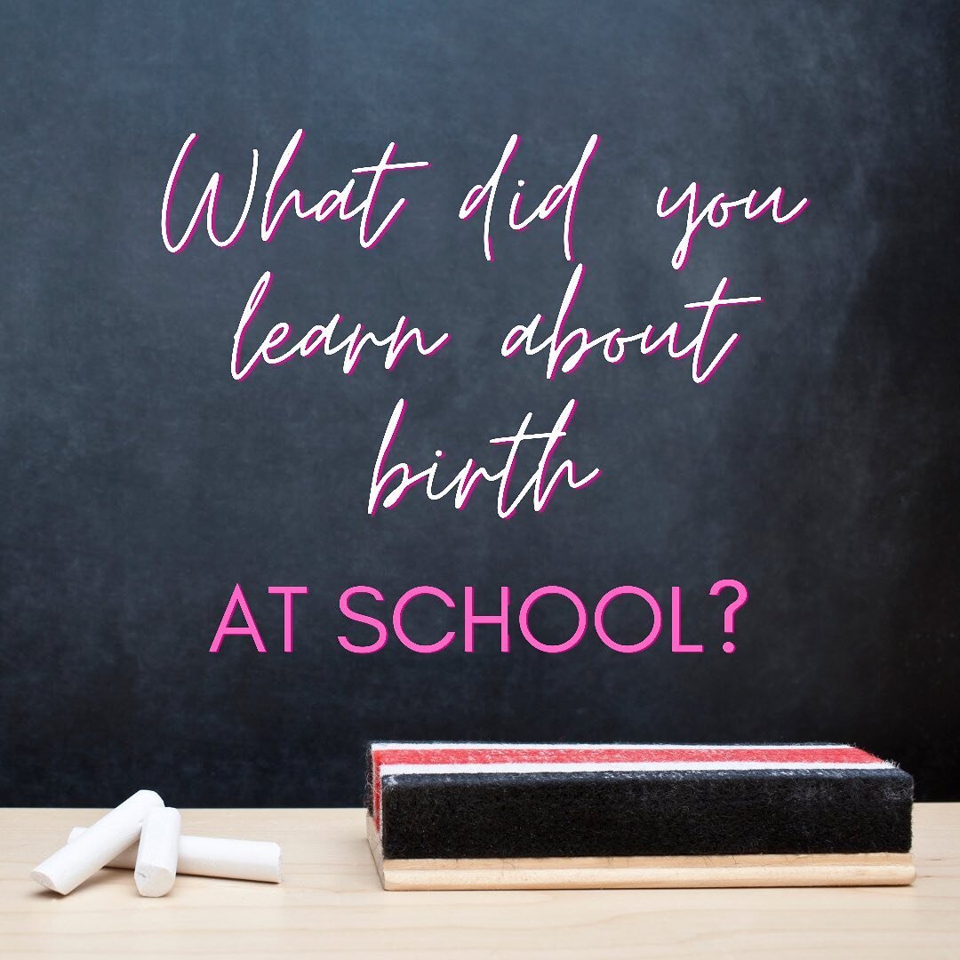 What did you learn about birth at school?

For me the entire lesson was one, pretty horrific video that was clearly designed to put us off ever doing the deed! 

One of the first things I do when working with my Hypnobirthing clients is make sure the