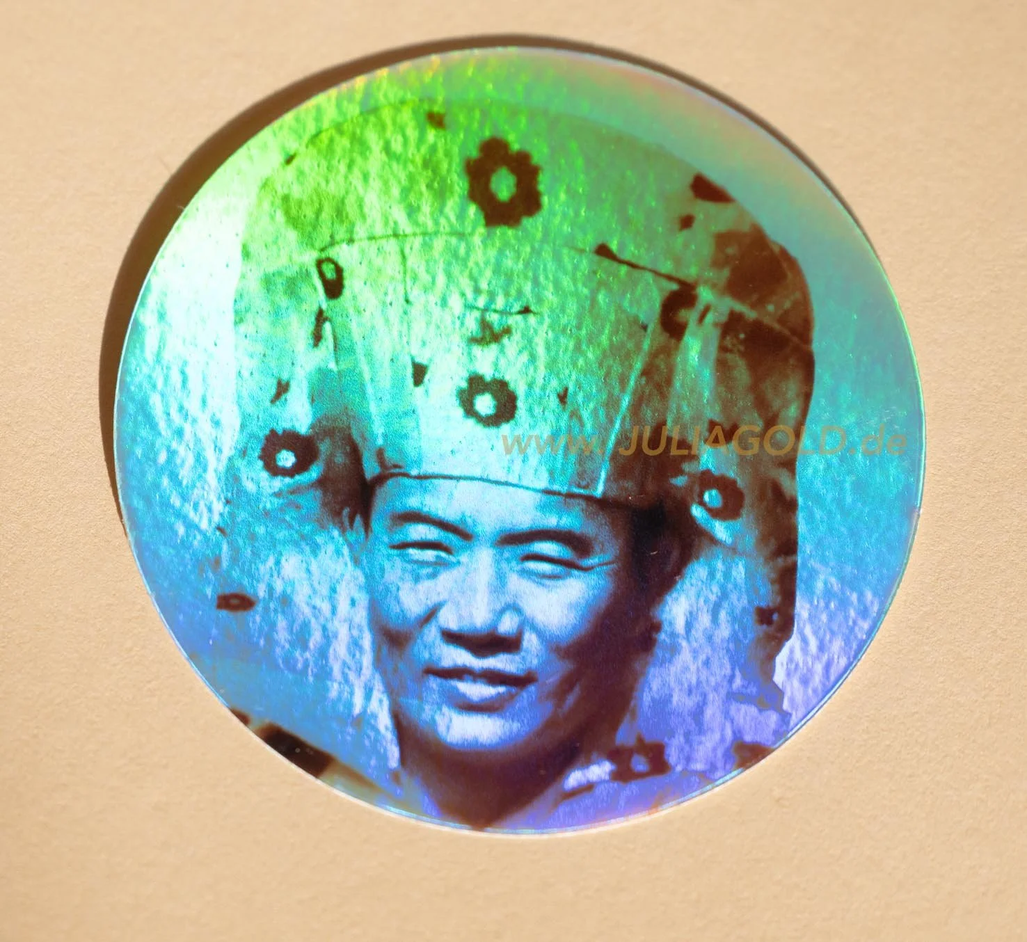 16th Karmapa sticker holographic julia gold-9783.jpg