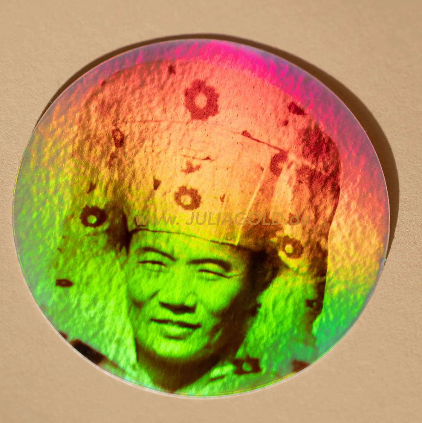 16th Karmapa sticker holographic julia gold-9786.jpg