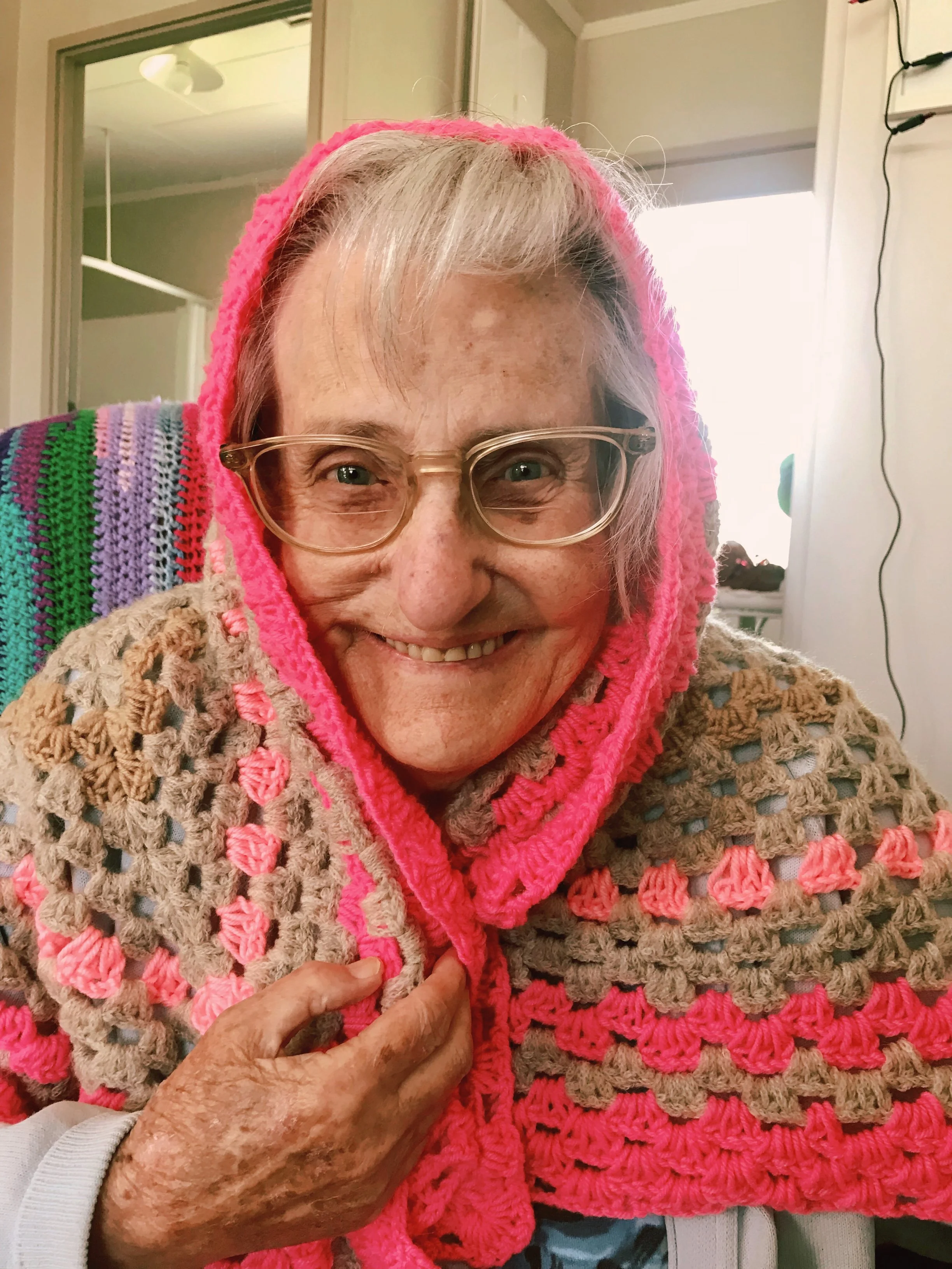 Crocheting for chronically ill people and disabled. low energy activity.