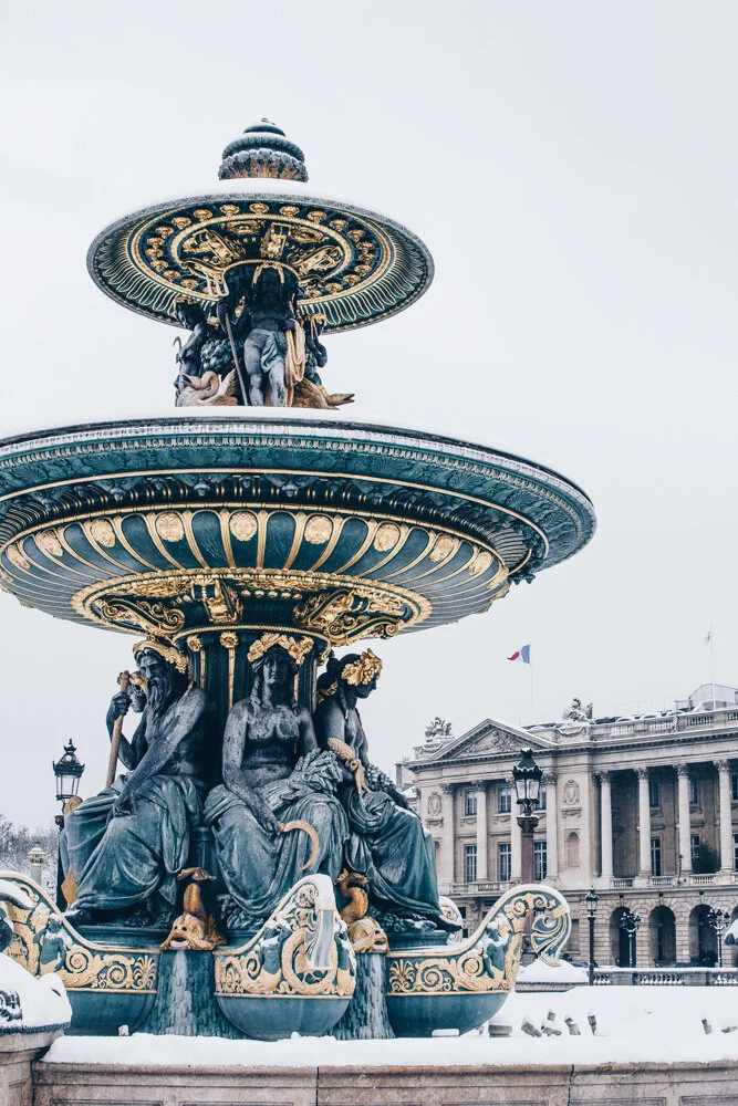 Place de la Concorde Under Snow  (Copy)