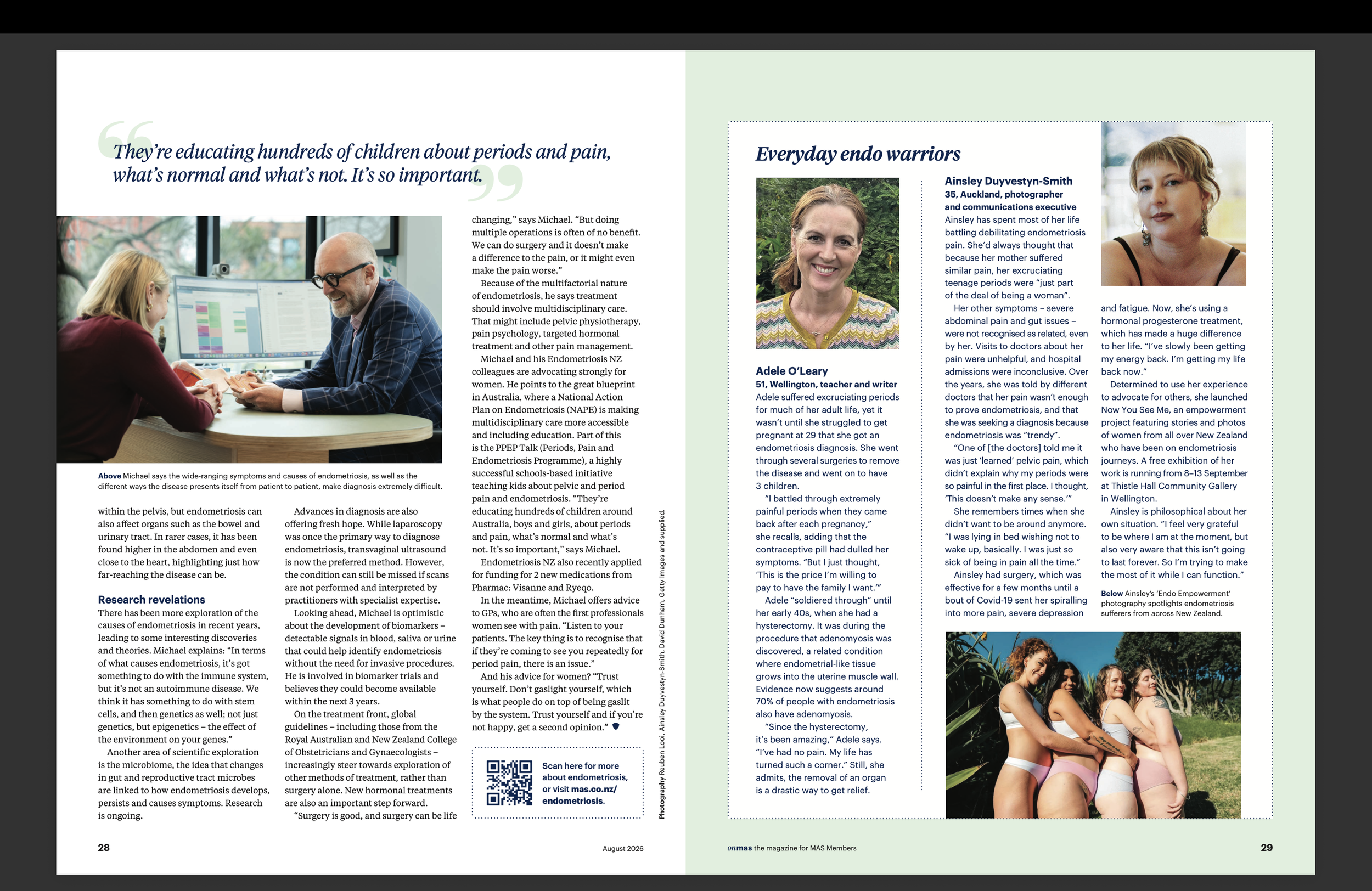 On Mas Magazine- Endometriosis 