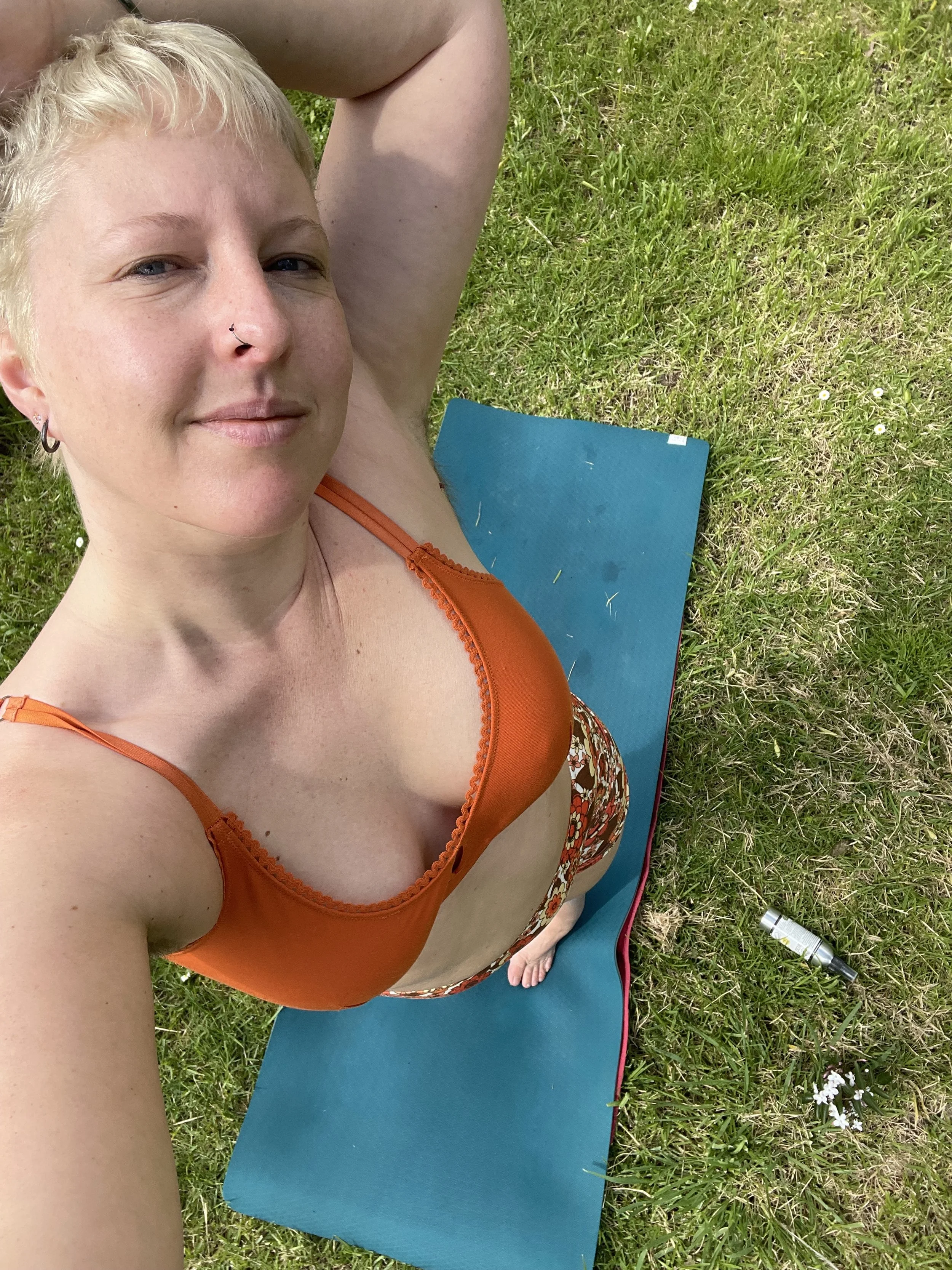 Ainsley DS writer with chronic illness in nz doing yoga