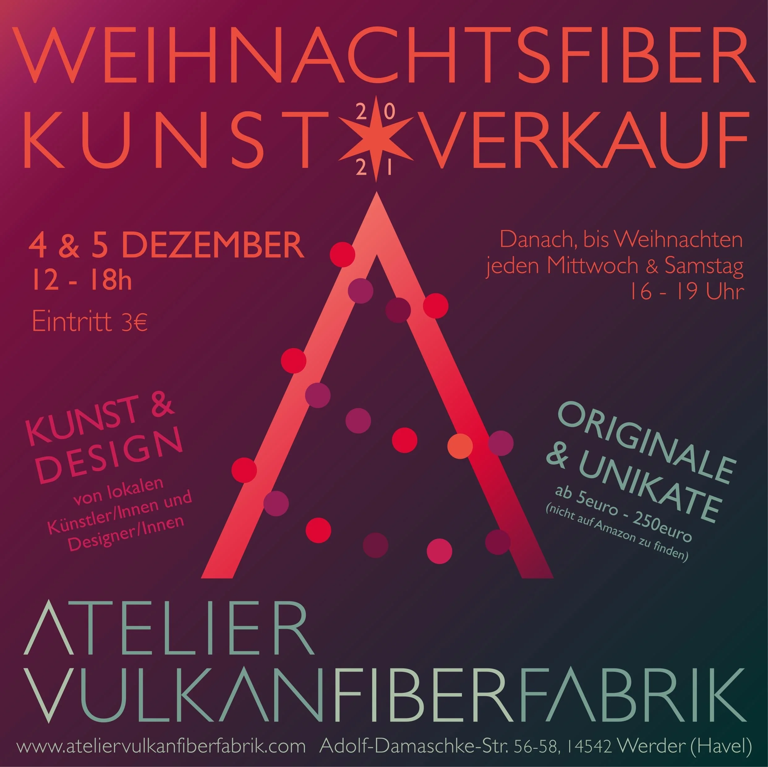 WEIHNACHTSFIBER 2021 KUNSTVERKAUF