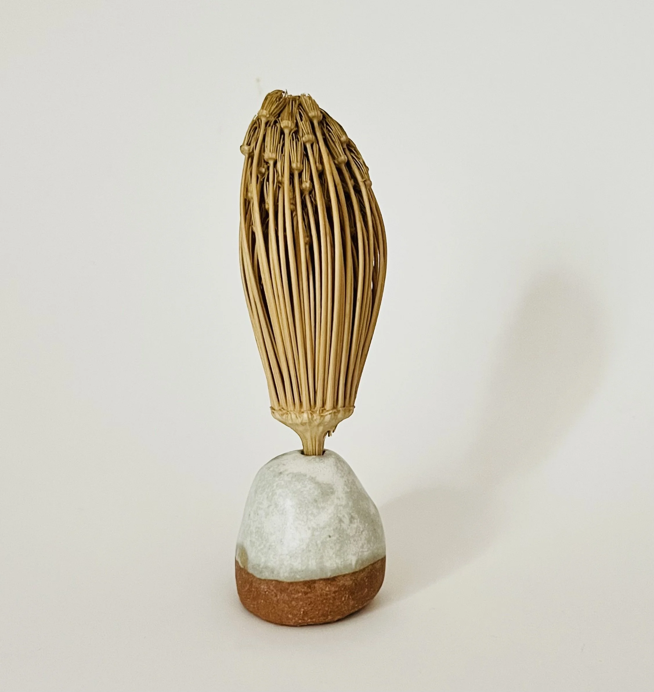 White Glazed Toothpick Holder and Berber Toothpicks