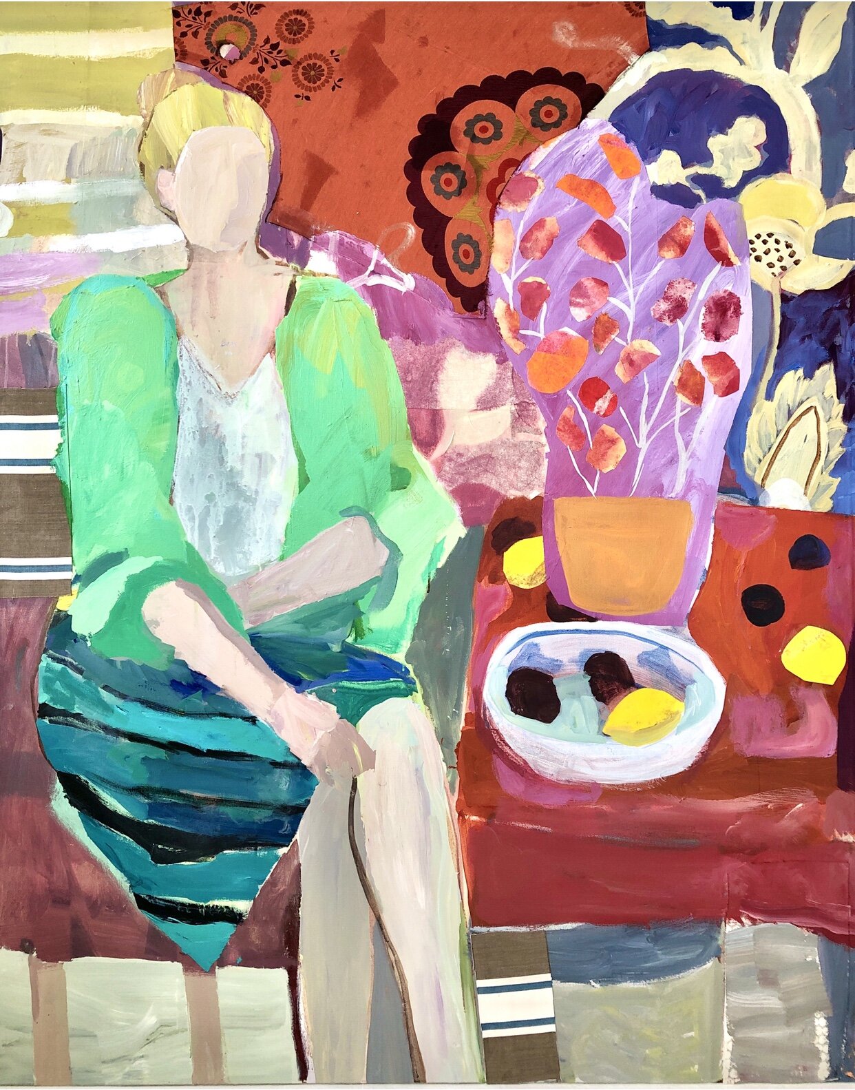 Woman in a Red Interior