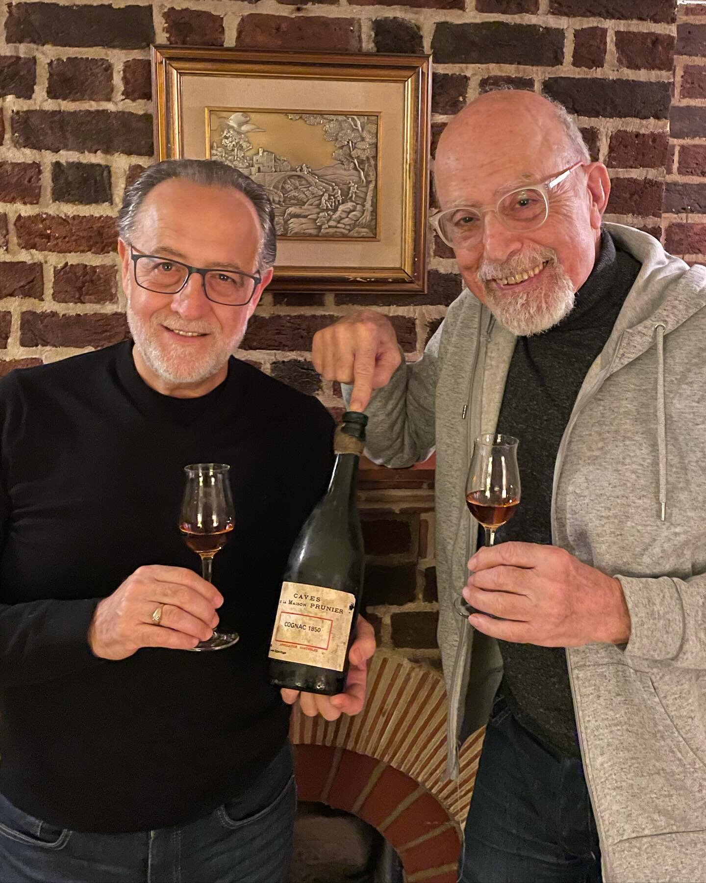 With my friend @peterdorelli drinking 1850 Cognac life is good !