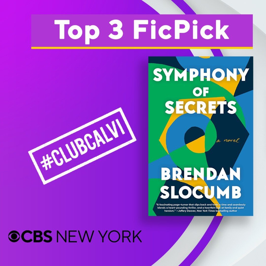 We&rsquo;re thrilled to share that @brendanslocumb's marvelous SYMPHONY OF SECRETS is a top 3 #ficpick for @marycalvitv's CBS New York Book Club.&nbsp;
&nbsp;
But don&rsquo;t just take our word for it &mdash; The New York Times calls&nbsp;it &ldquo;p