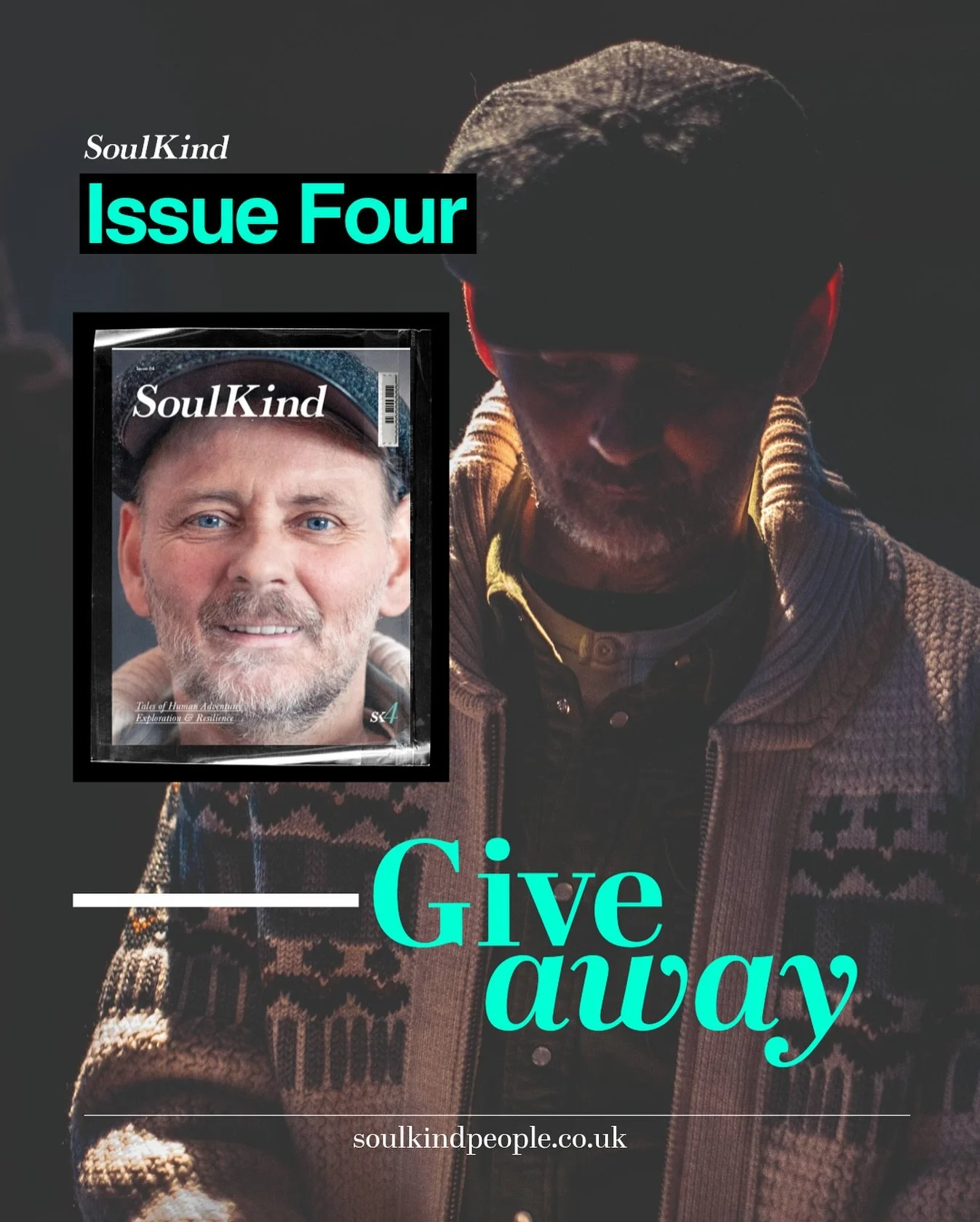To celebrate Issue 4, we&rsquo;re giving away 3 copies of our latest edition: featuring seven remarkable human stories.

To enter:
🌿 Follow @soulkindpeople
🌿 Like this post
🌿 Tag 4 friends who&rsquo;d love SoulKind Issue 4 &mdash; because good sto