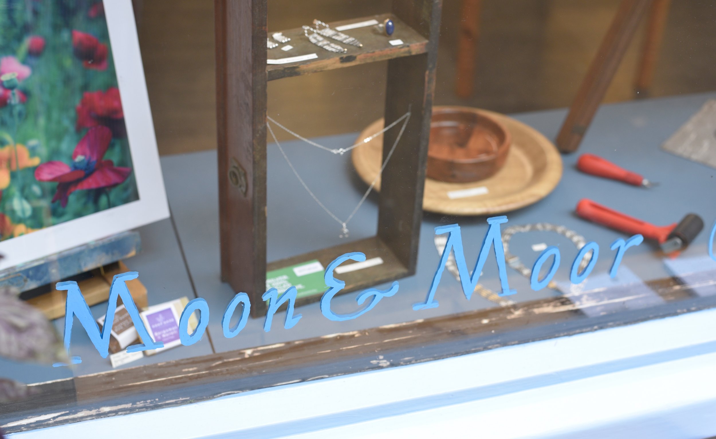 Moon &amp; Moor Gallery Shop Window Display