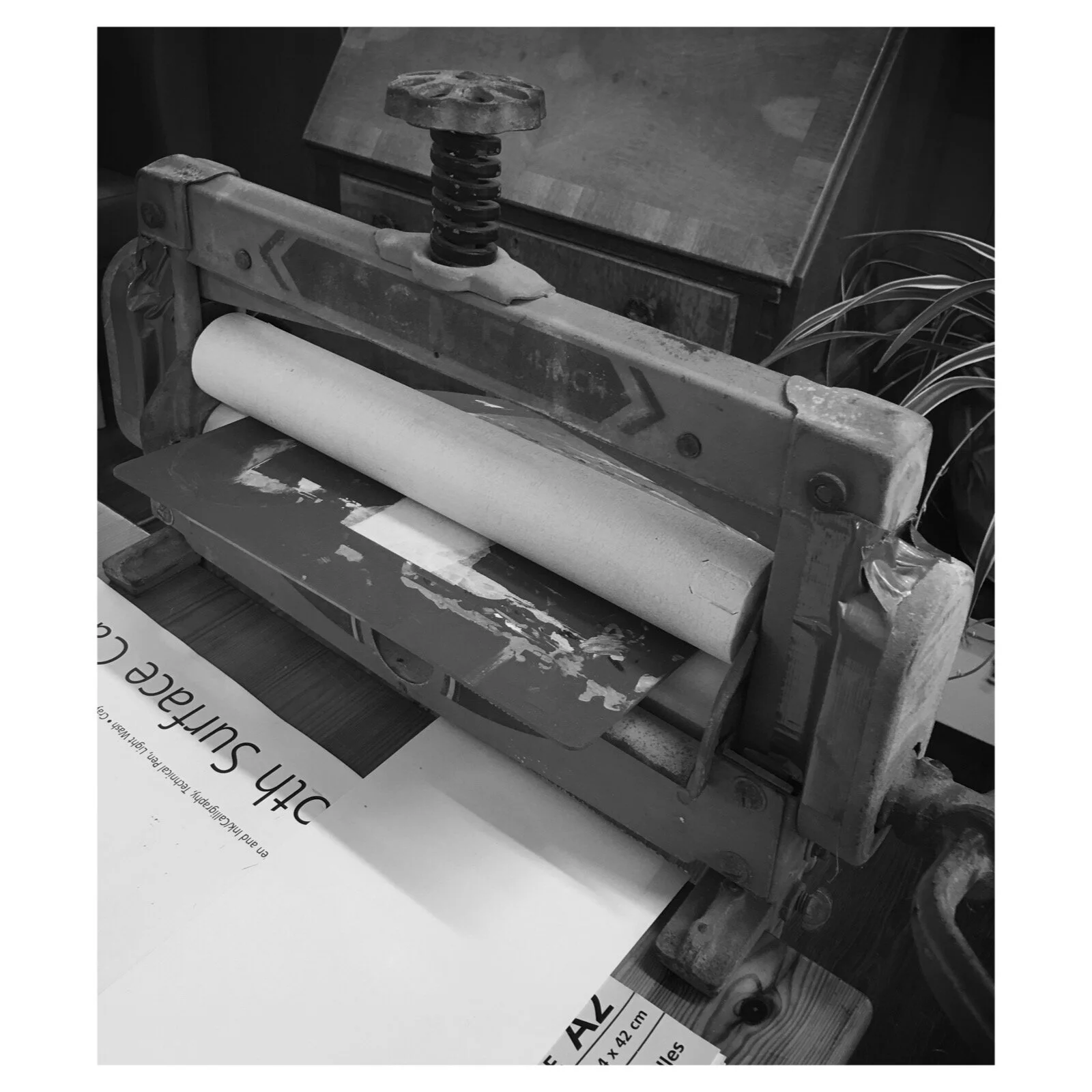 Lino Printing Workshop with Andrew Olly Oliver, Moon &amp; Moor Gallery Devon