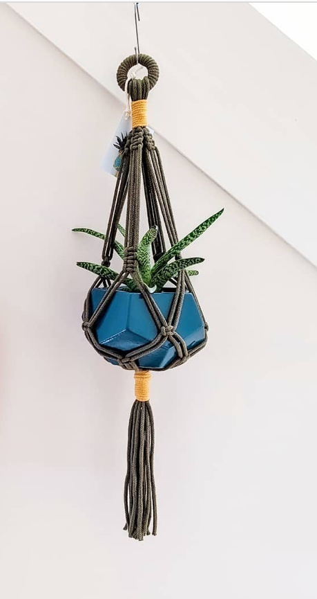 Macrame Plant Hangers by Rachael Larsson Carter Textiles Moon &amp; Moor Gallery