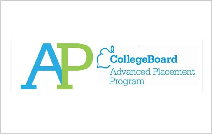 AP College Board Advanced Placement Program logo with a piggy bank outline.