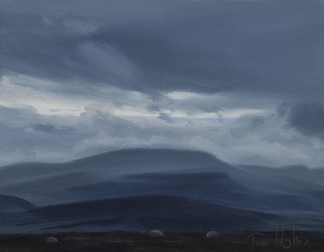 Light through the storm clouds from Mynydd Llangorse