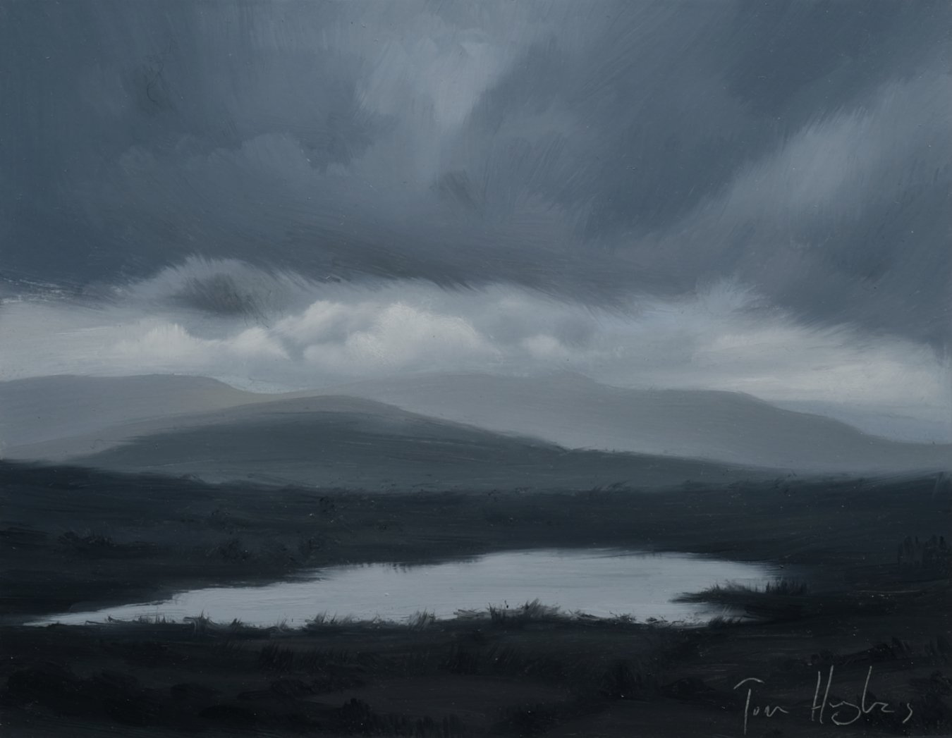 Storm over the beacons, Llangorse lake