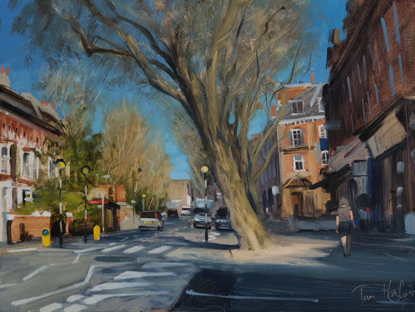 Early morning, Hampstead High St, June