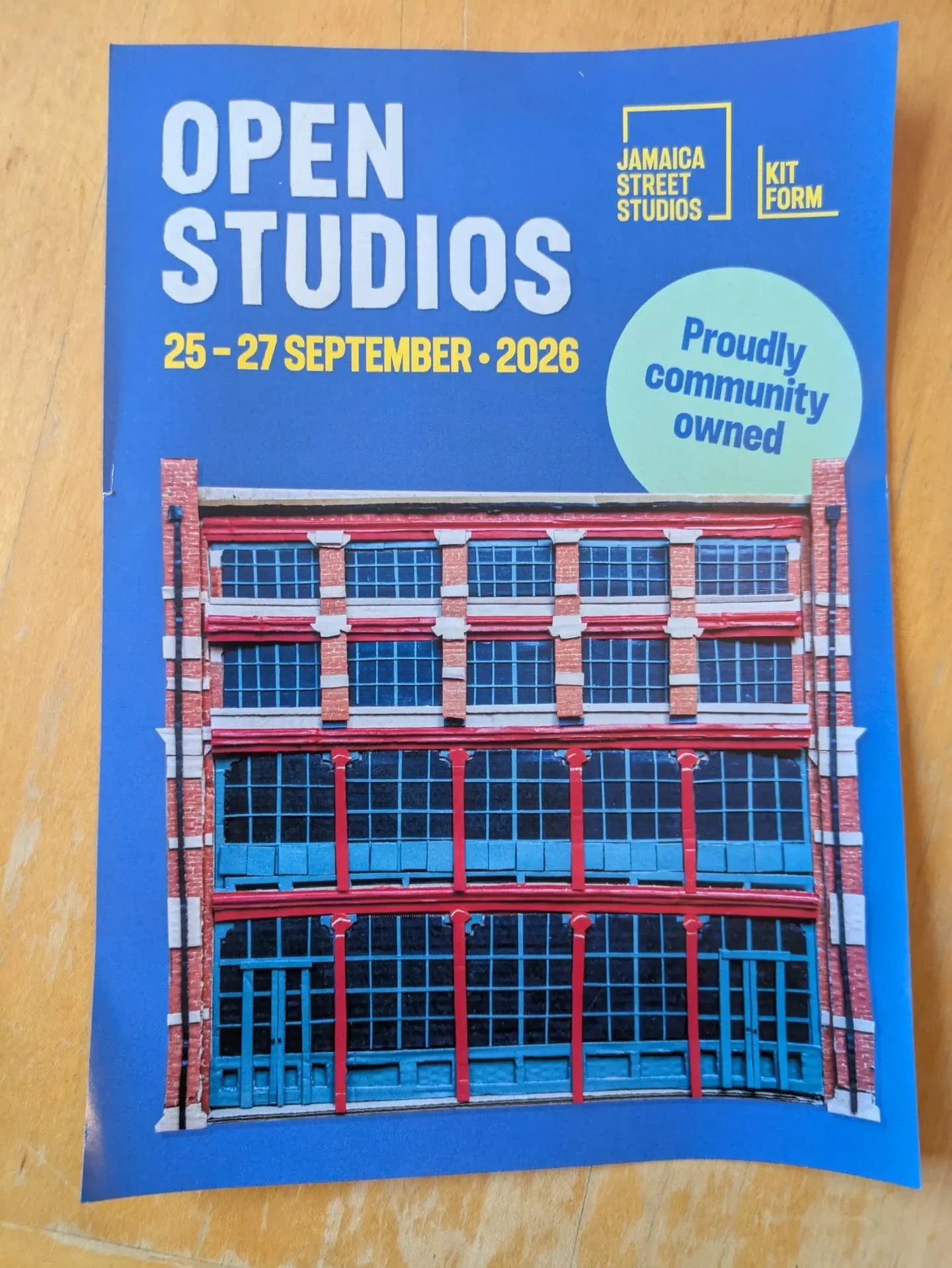 SAVE THE DATE!

The evening or Friday the 25th of September is our private view night for open studios here at Jamaica Street and we couldn't be more excited. We are also open all weekend of the 26th and 27th and would love to see you, your friends a