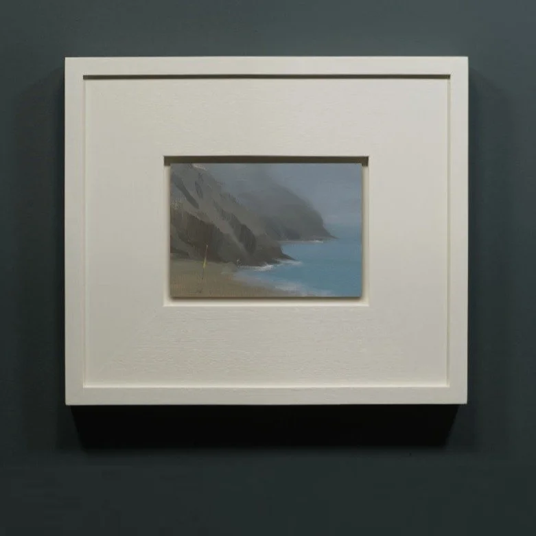 This little 6 x 4" piece is now available to buy from my website shop.

Sea fog, Porthcurno
6 x 4"
Oil on Board