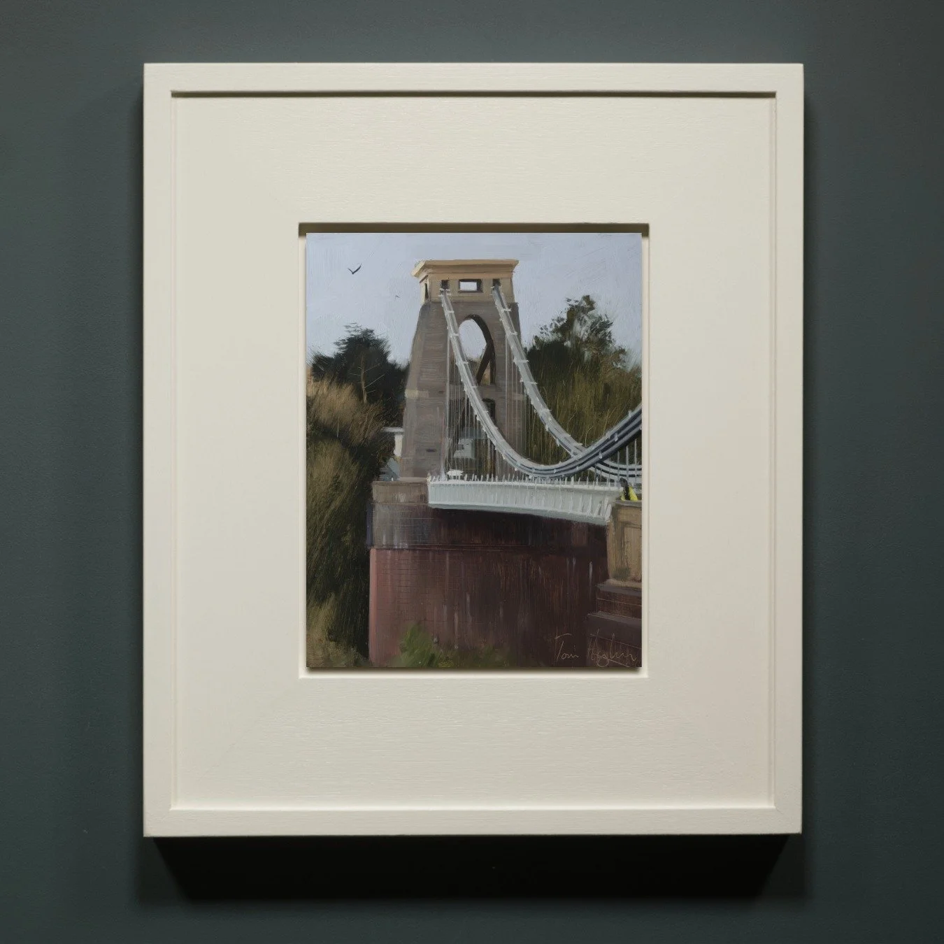 This painting is now available from my website shop, or come to open studios tmrw between 11-5pm to see it in person!

Clifton Suspension Bridge from the viewpoint, September
9 x 7"
Oil on board