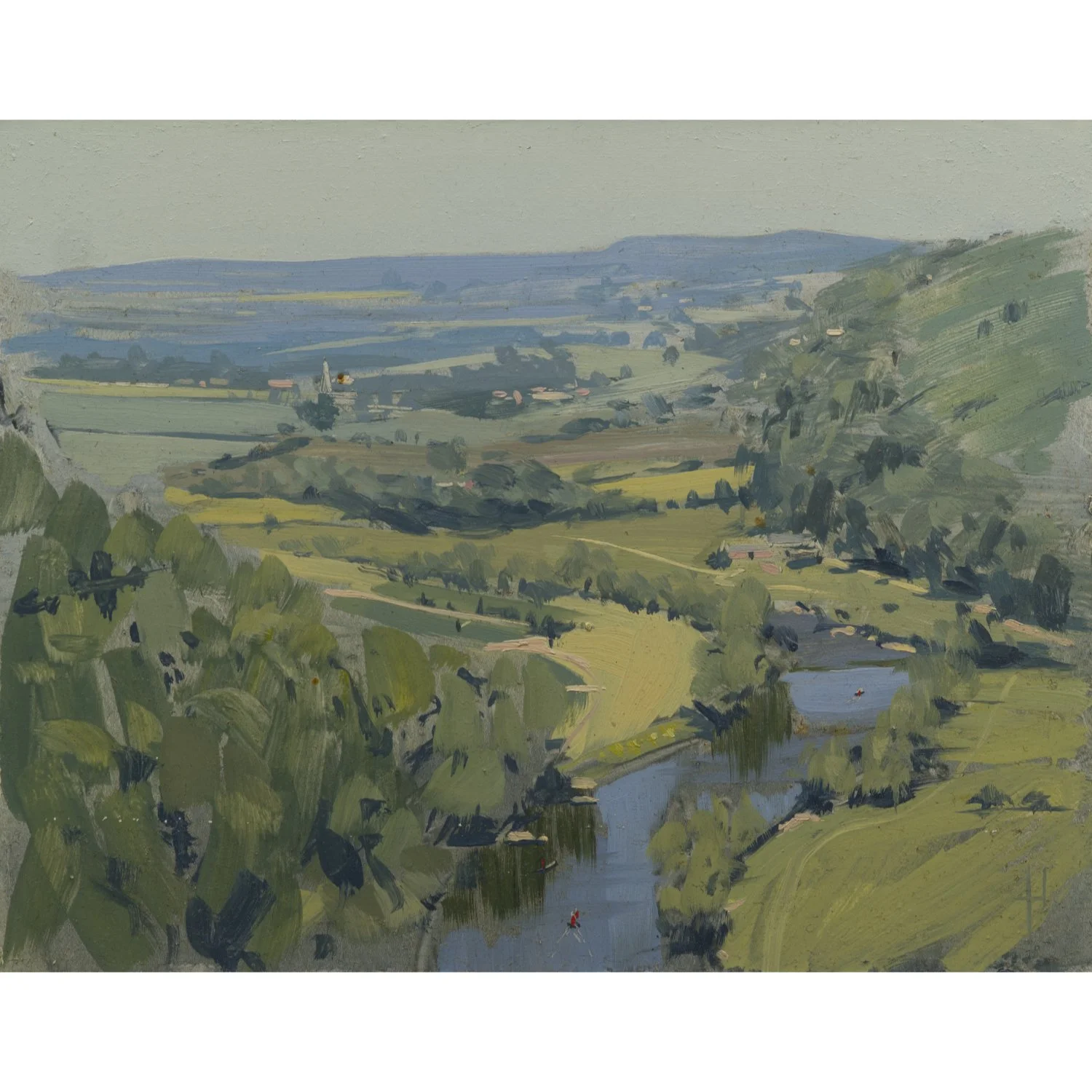 From Symonds Yat rock with more canoes, July.jpg