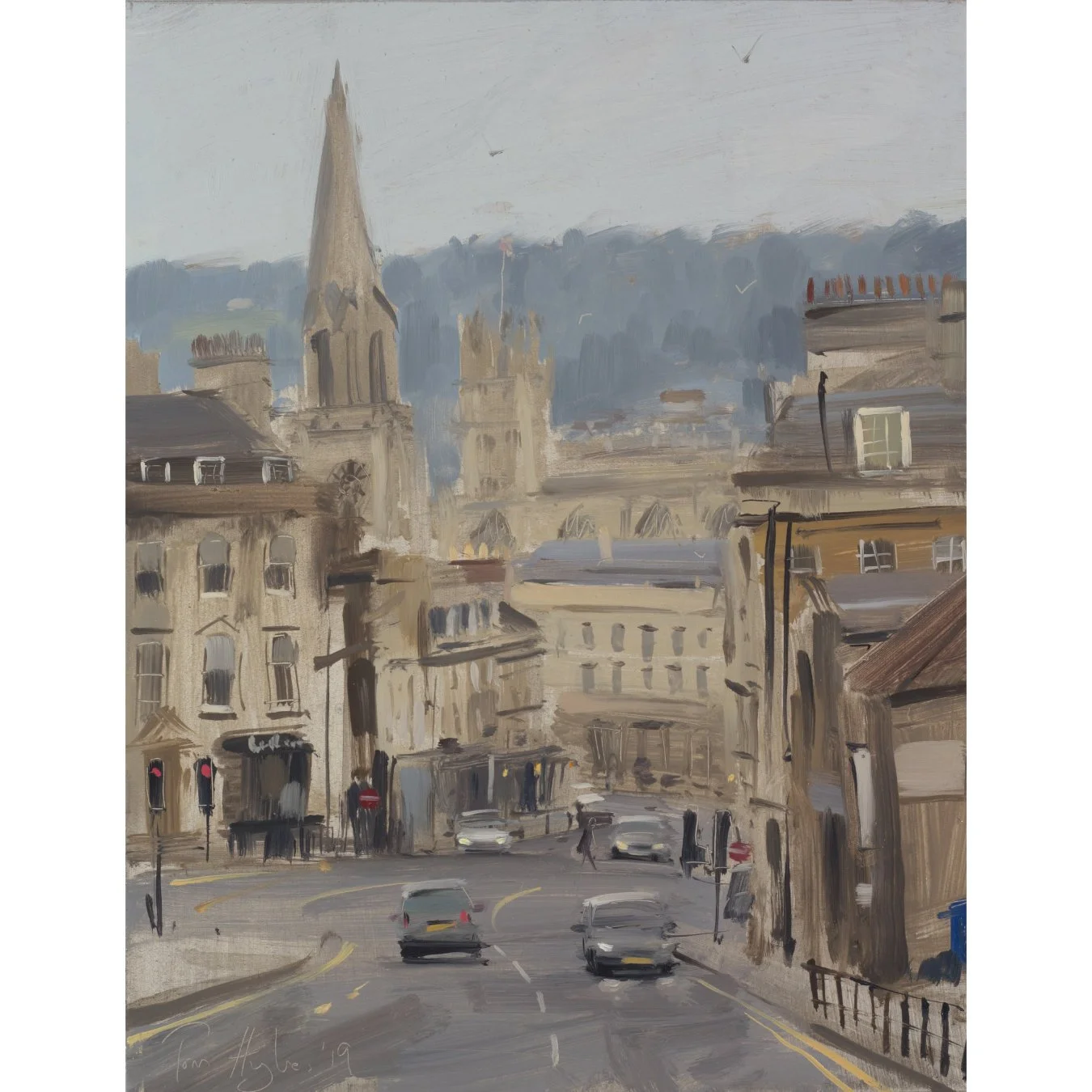 Down Lansdown Rd, Bath, from the bus stop 1350.jpg
