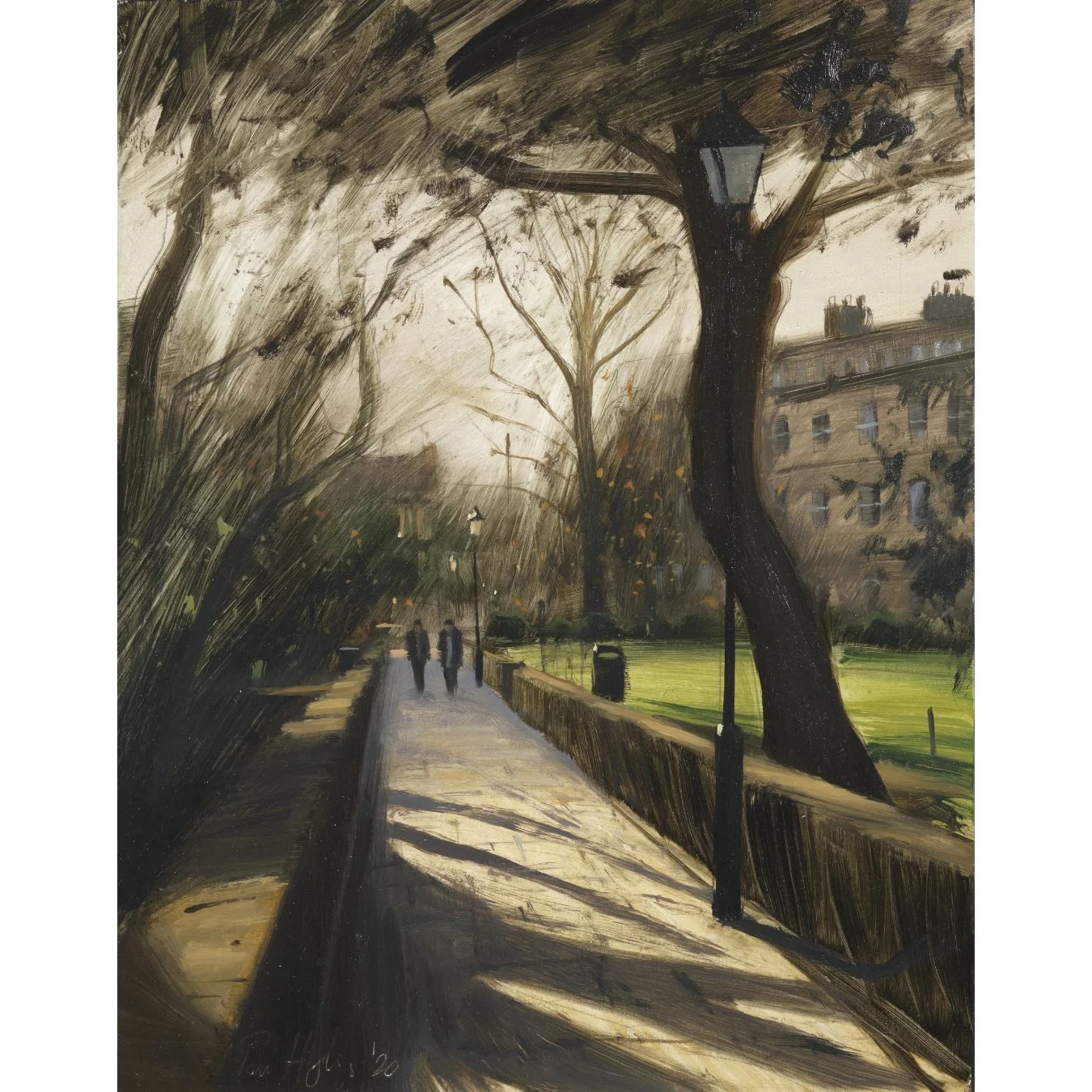 Walking in Victoria Square, Clifton village, contre jour.jpg