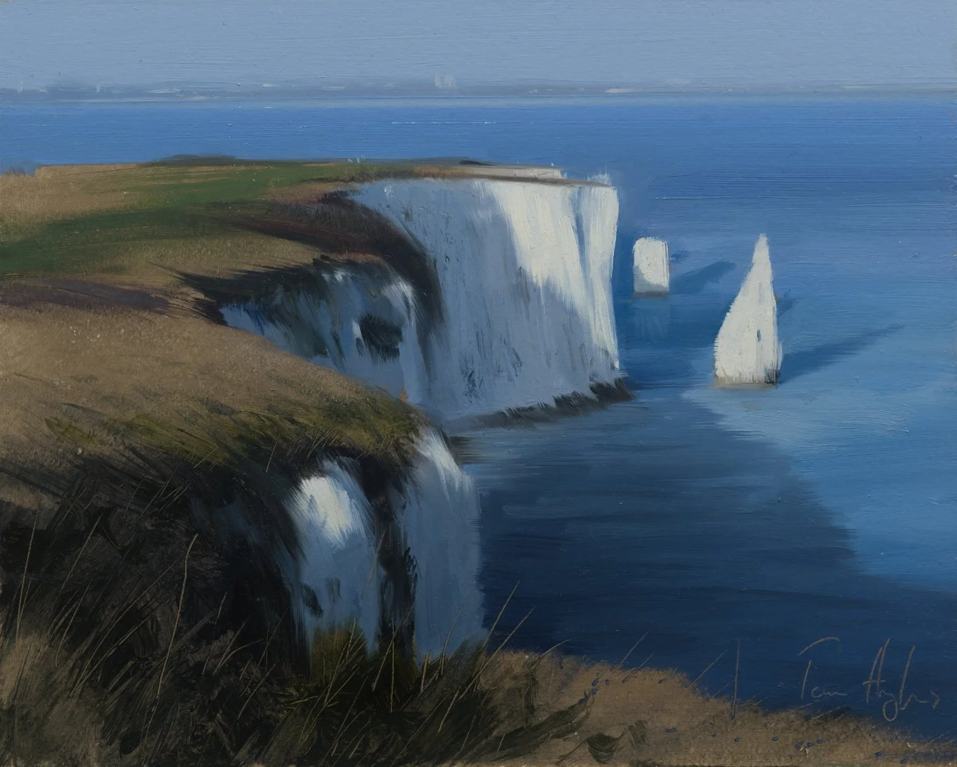 Old Harry, afternoon - 20 x 25 cm 8 x 10" - Oil on Board - AVAILABLE
