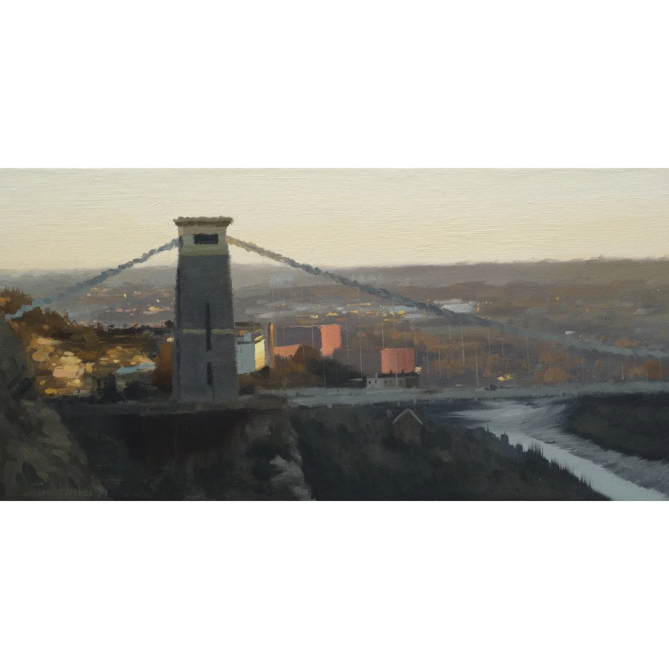 Evening at the suspension bridge with warm sun.jpg