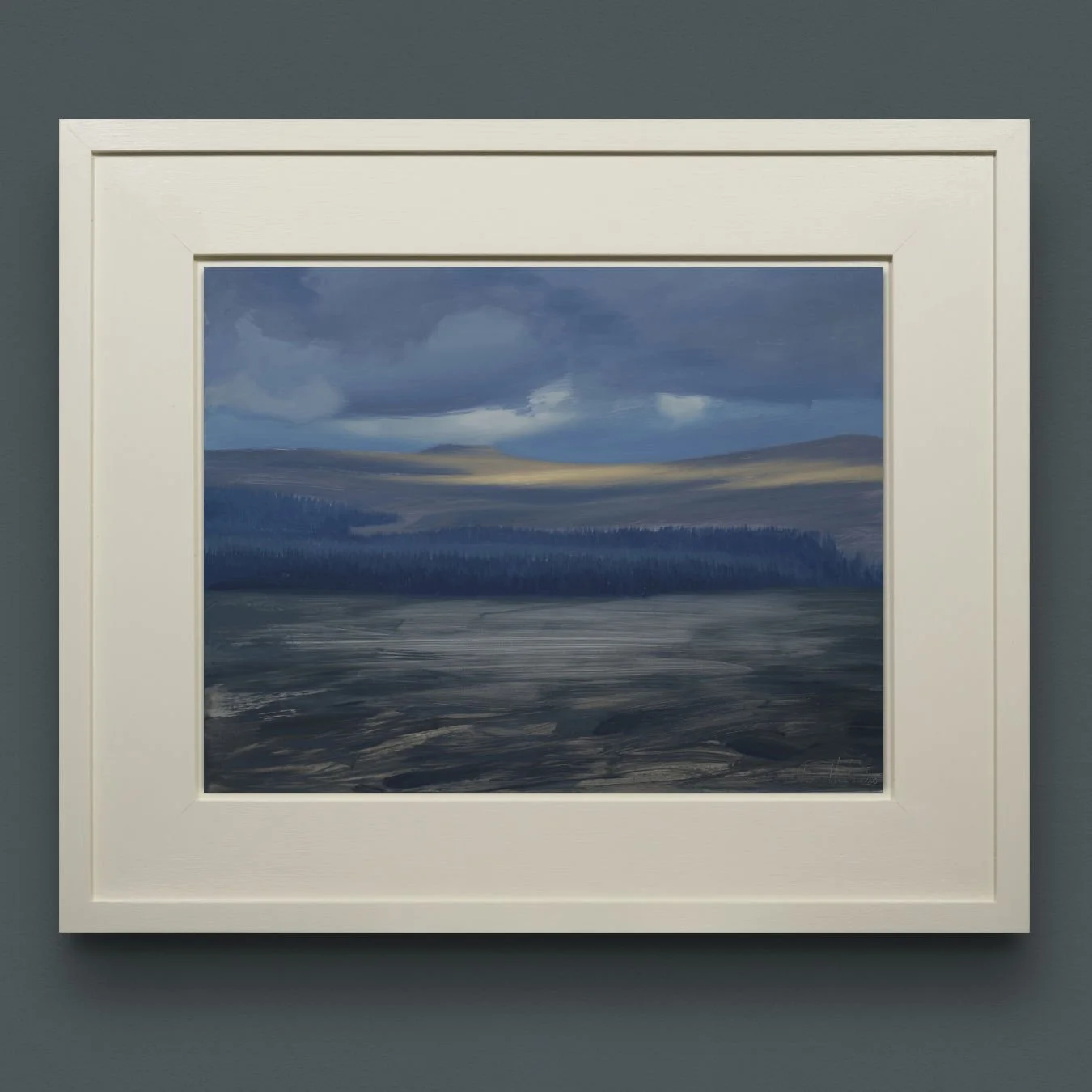 Sunburst through storm clouds, Dartmoor