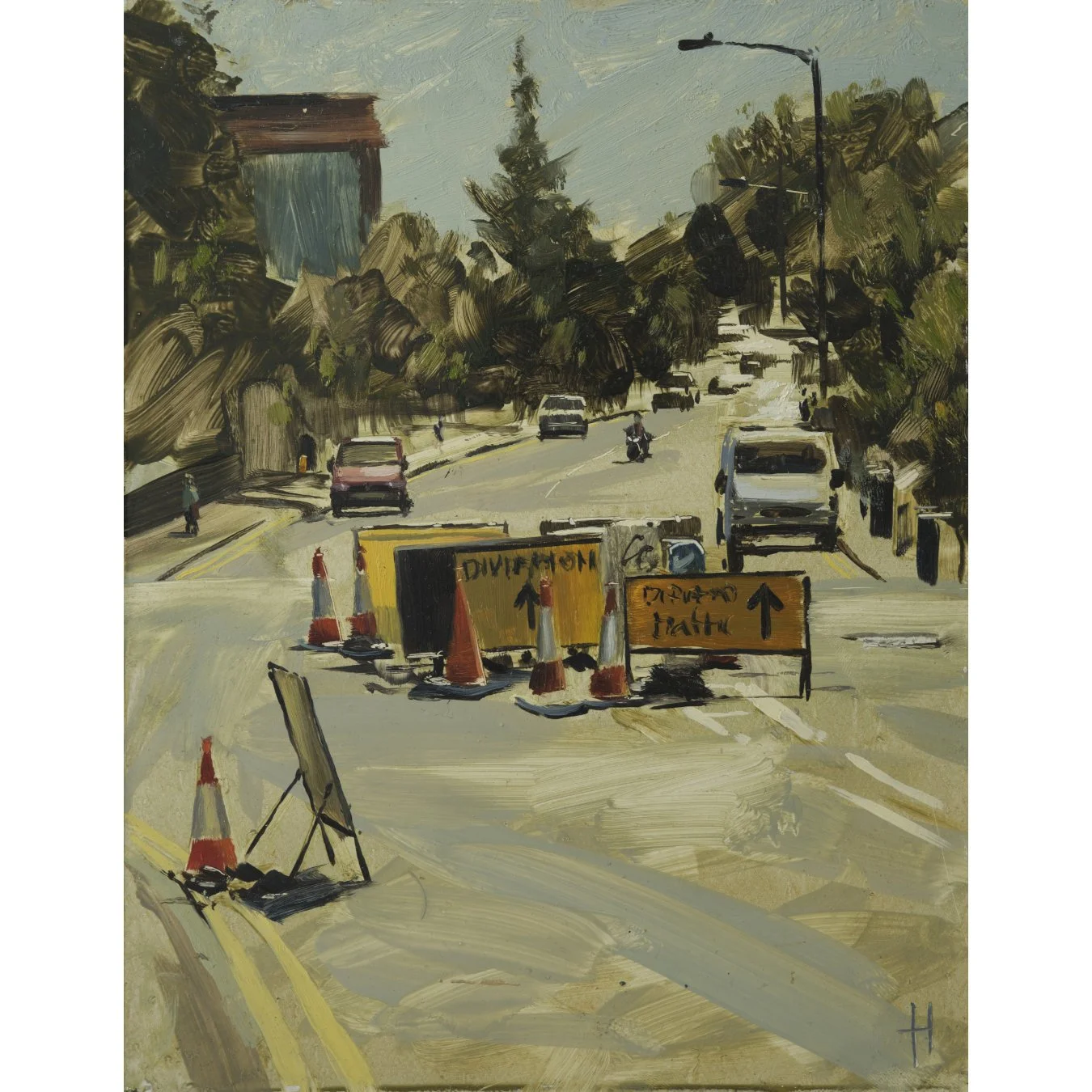 Cotham Hill with roadworks, July 1350.jpg