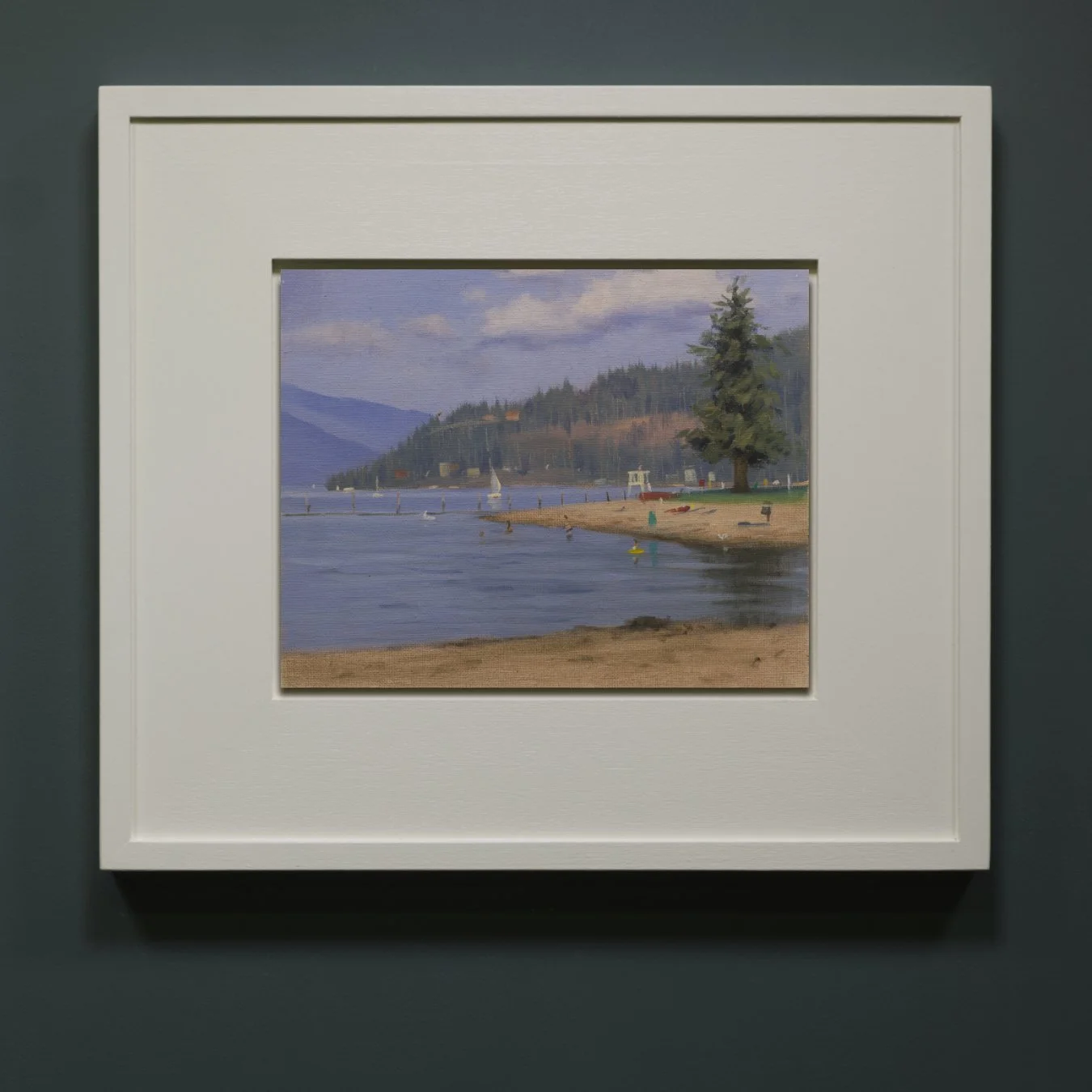 City Beach, Sandpoint, Idaho, early morning framed.jpg