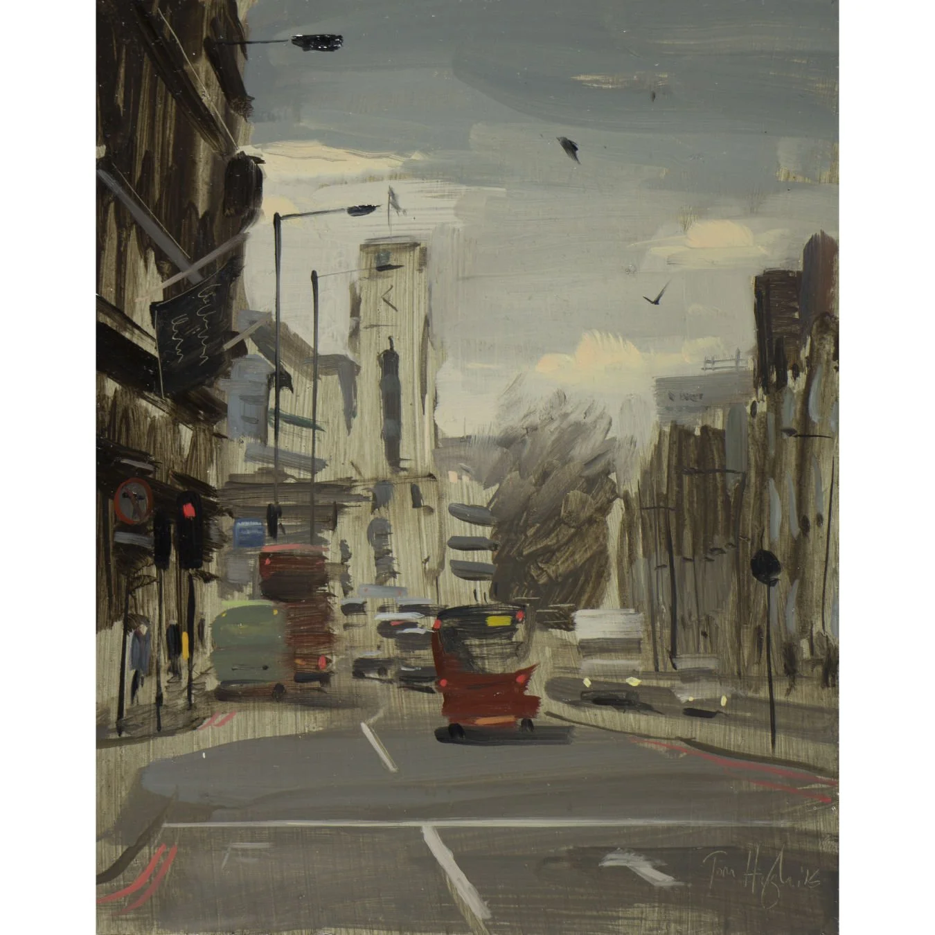 Buckingham Palace rd, end of the day, February.jpg