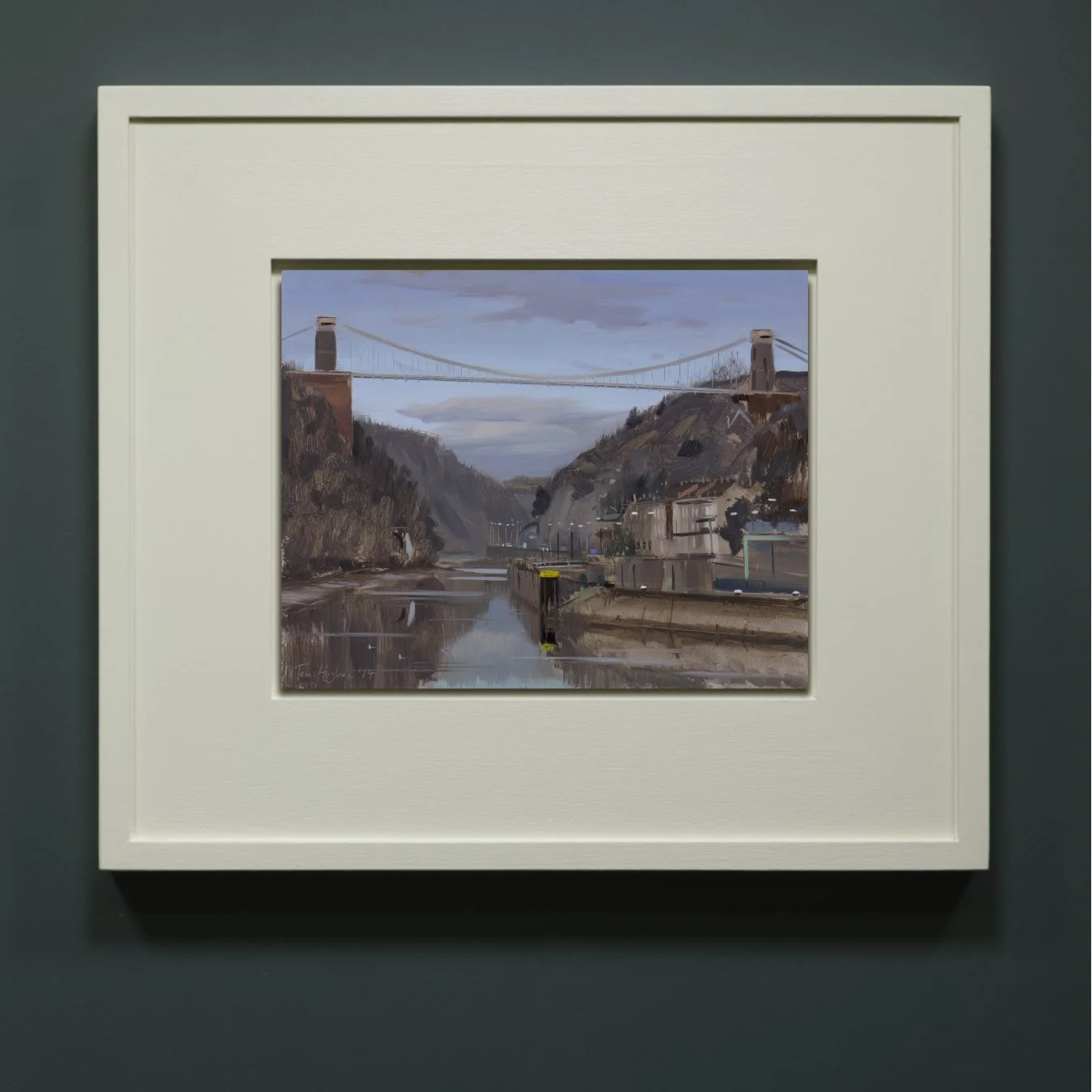 Avon gorge blue sky with clouds, December - framed.jpg