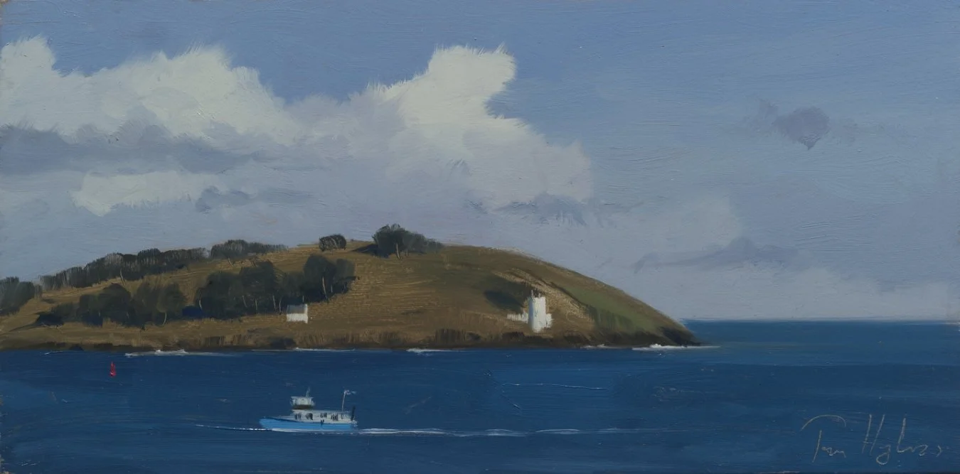 Fraggle Rock, Falmouth, April - 15 x 30 cm 6 x 12" - Oil on Board - AVAILABLE