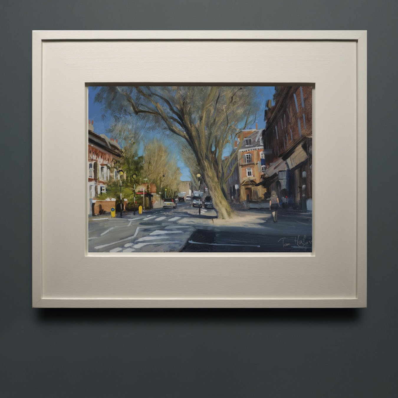 Early morning, Hampstead High St, June - framed.jpg