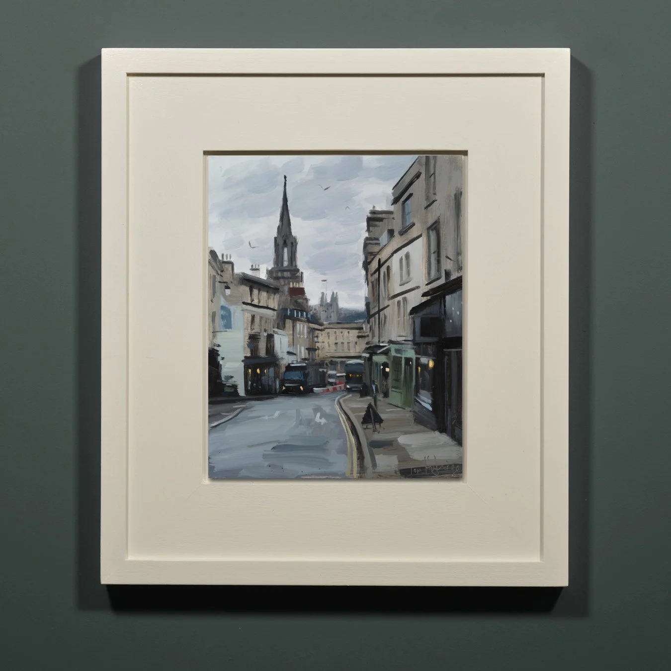 Broad St from Lansdown Road, cosy shops, Bathframed0.jpg