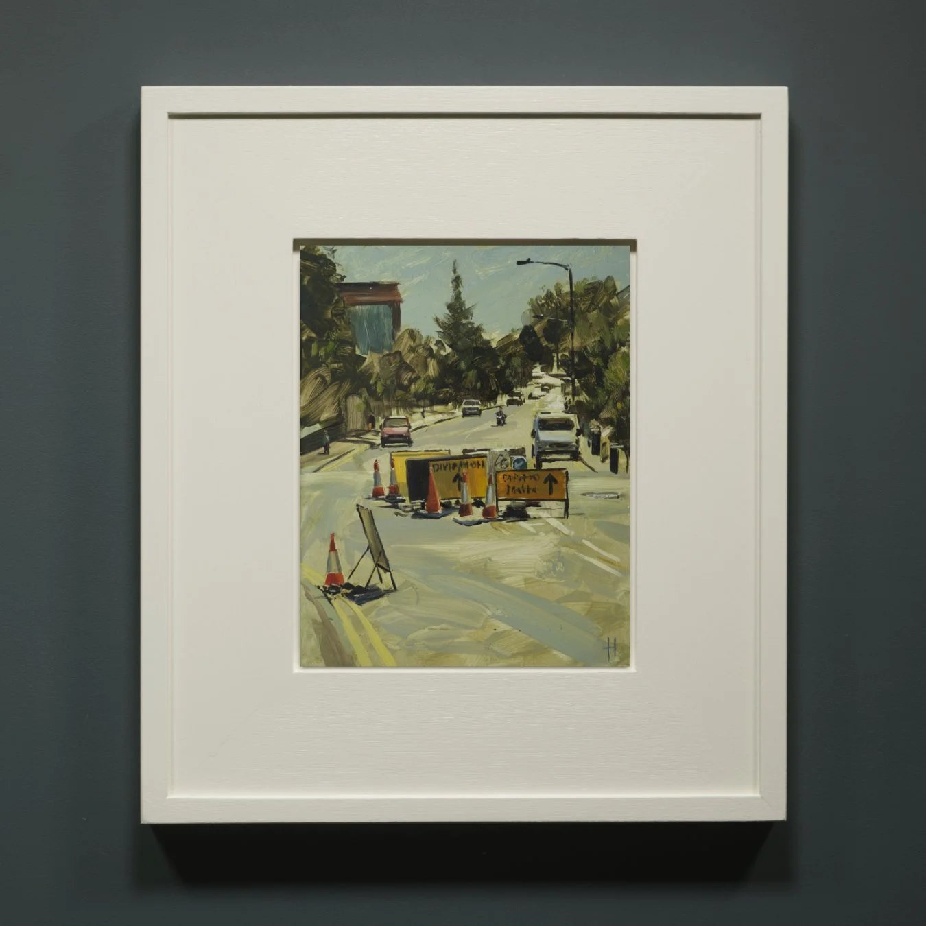 Cotham Hill with roadworks, July framed.jpg