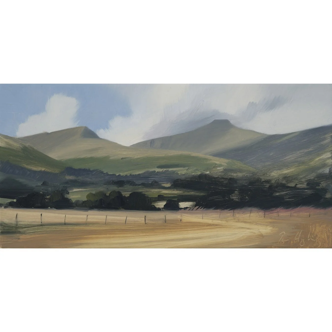 Pen y Fan from Llanfrynach, July - framed.jpg