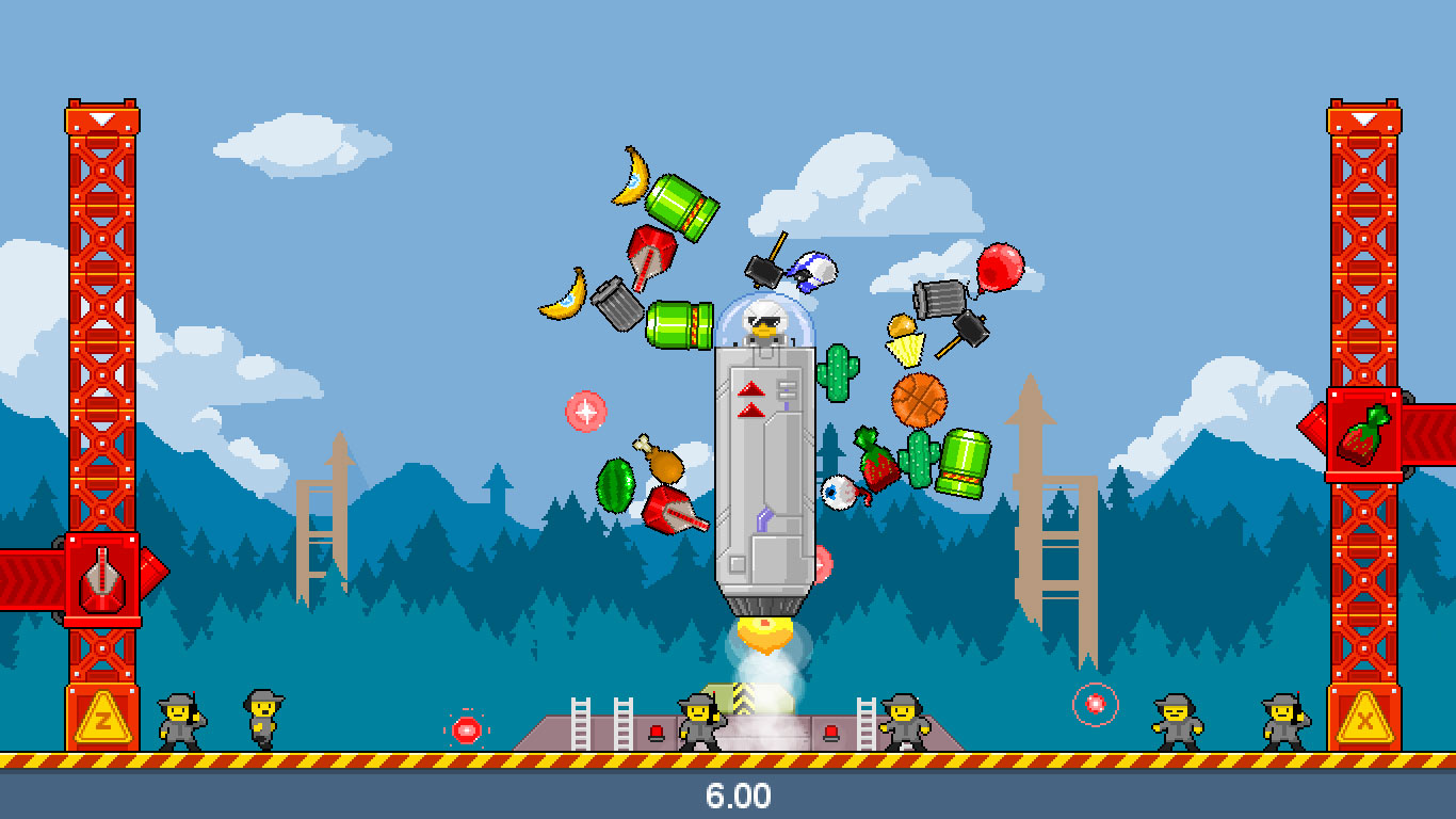 Junk Rocket Pixel Art
