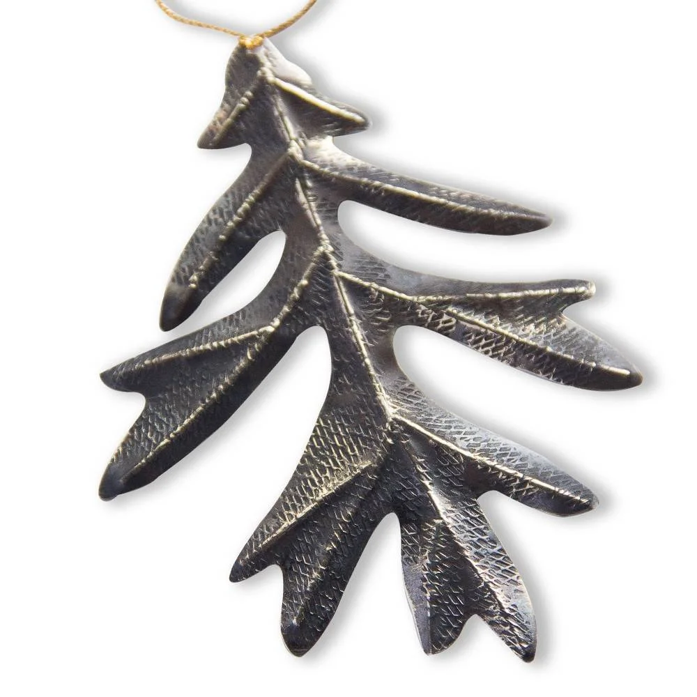 OAK LEAF ORNAMENT - OXIDIZED