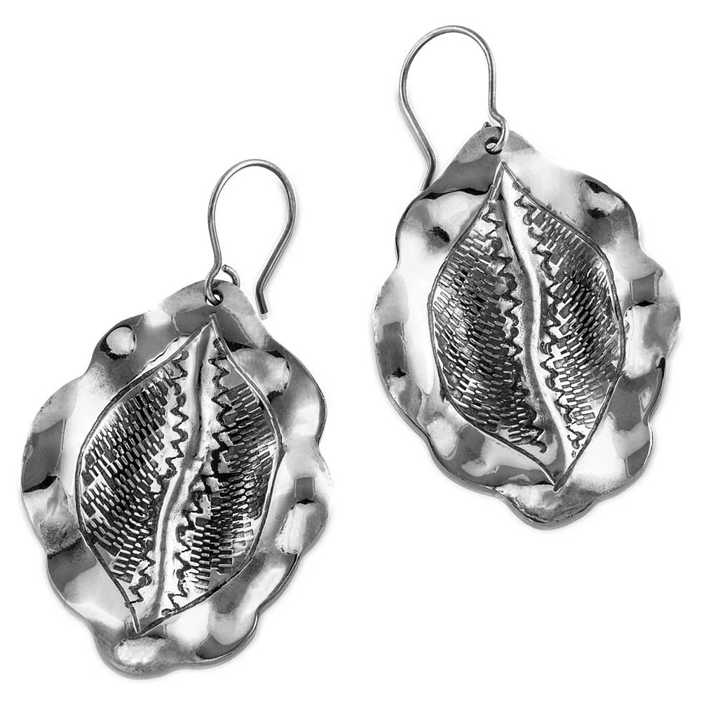 JACARANDA SEED POD EARRINGS - ALPACA