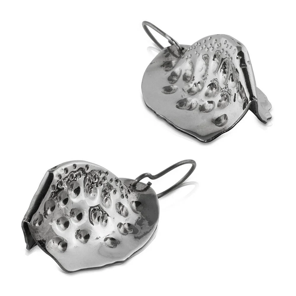ALLIGATOR SCUTE EARRINGS - ALPACA