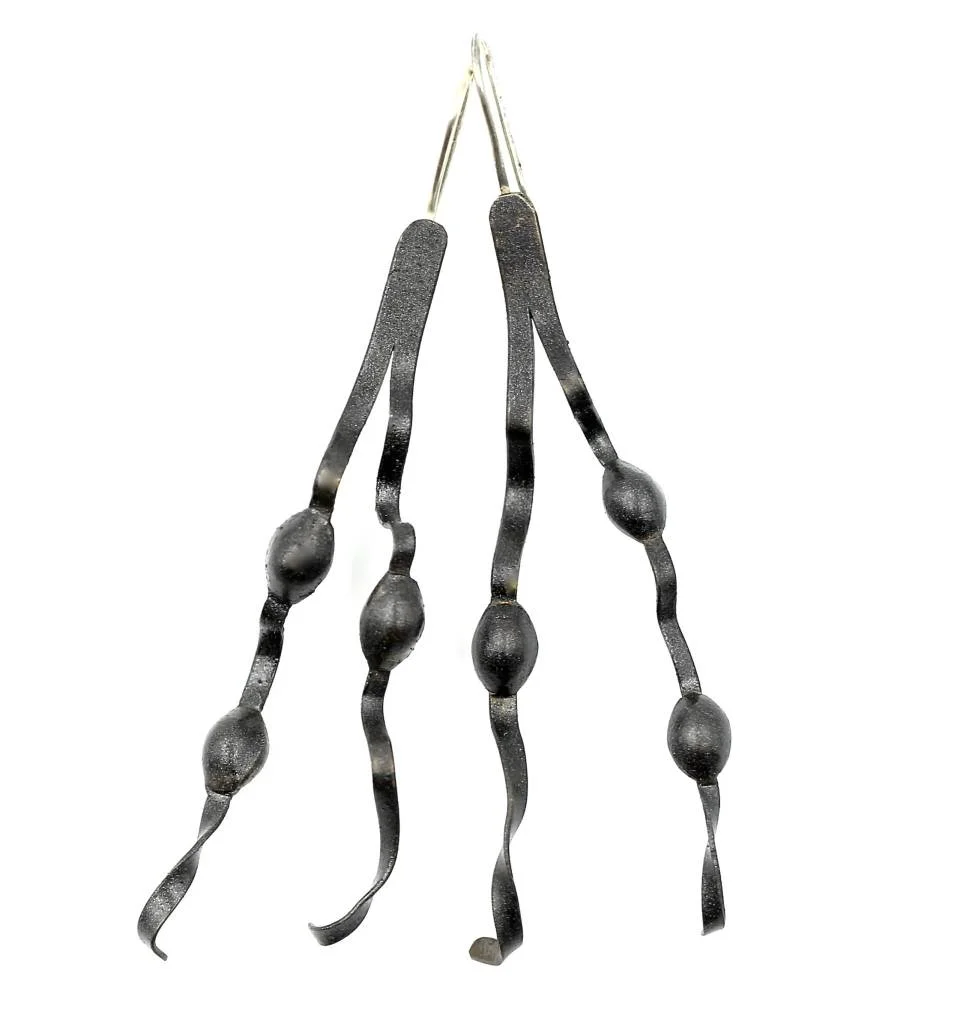 NEW ENGLAND SEAWEED EARRINGS - OXIDIZED ALPACA (WIRE)