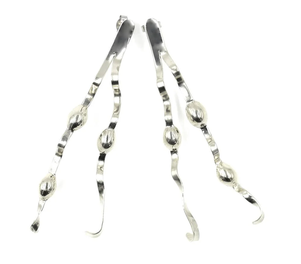 NEW ENGLAND SEAWEED EARRINGS - ALPACA (POST)